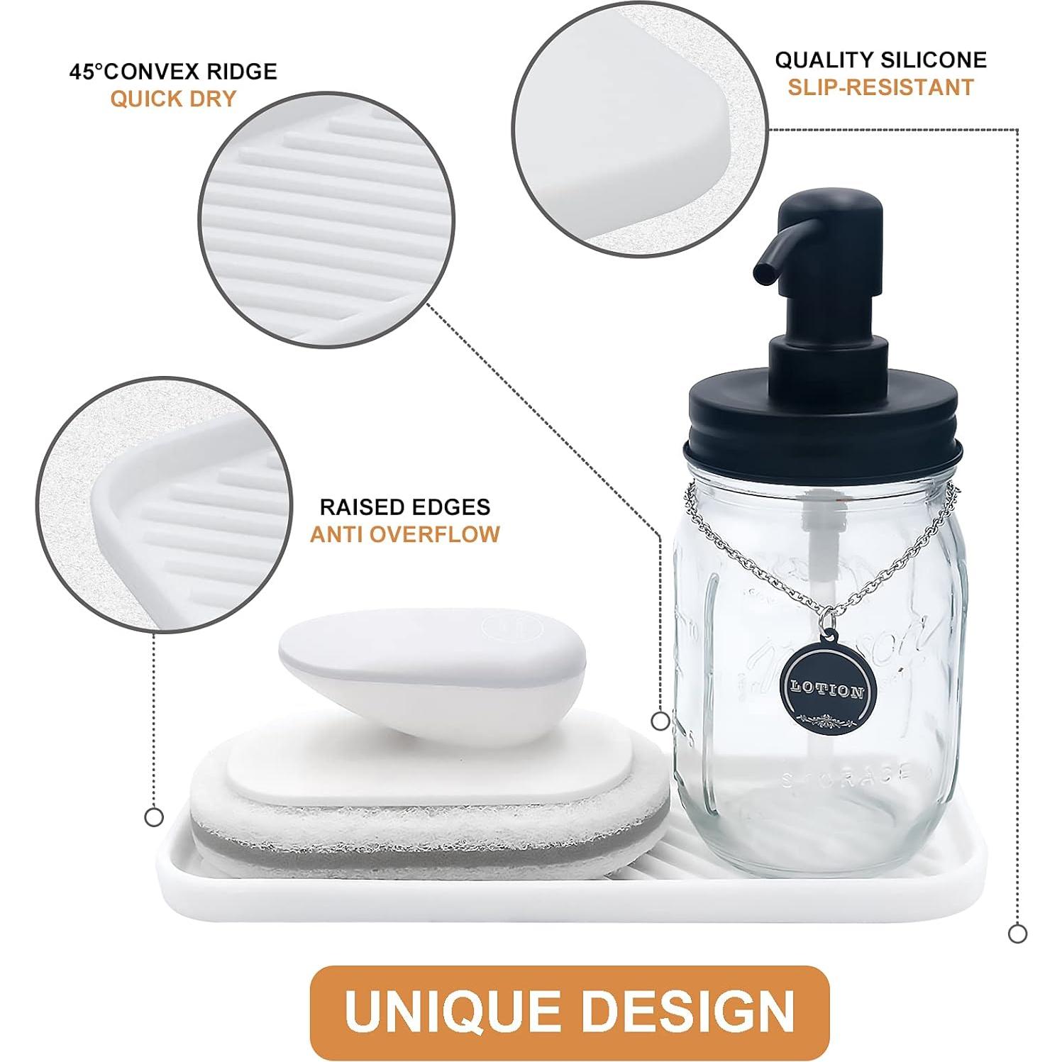 Bandeja Organizadora de Silicona HvOvMvE - 2 Piezas Blanco