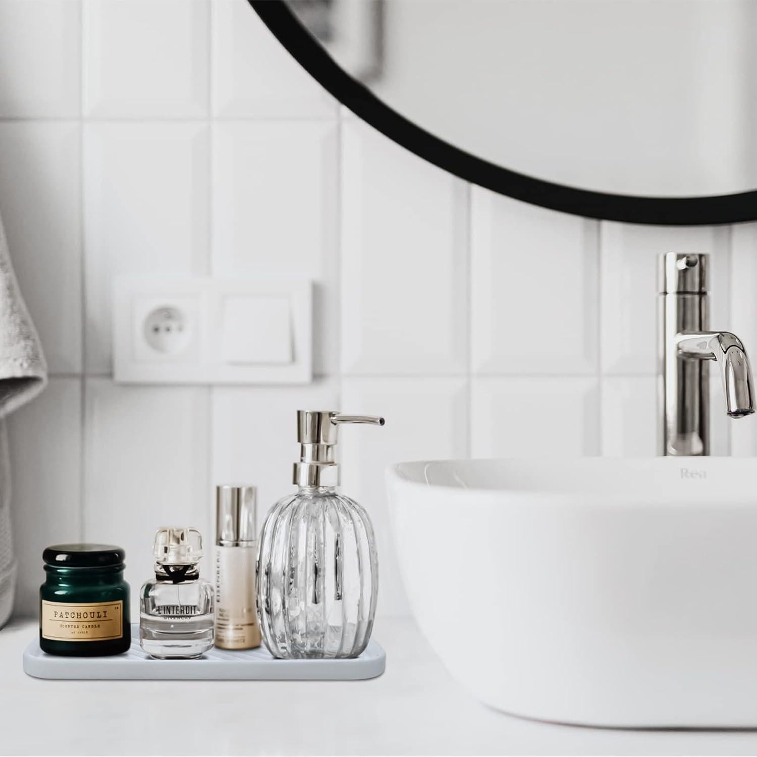 Bandeja Organizadora de Silicona HvOvMvE - 2 Piezas Blanco