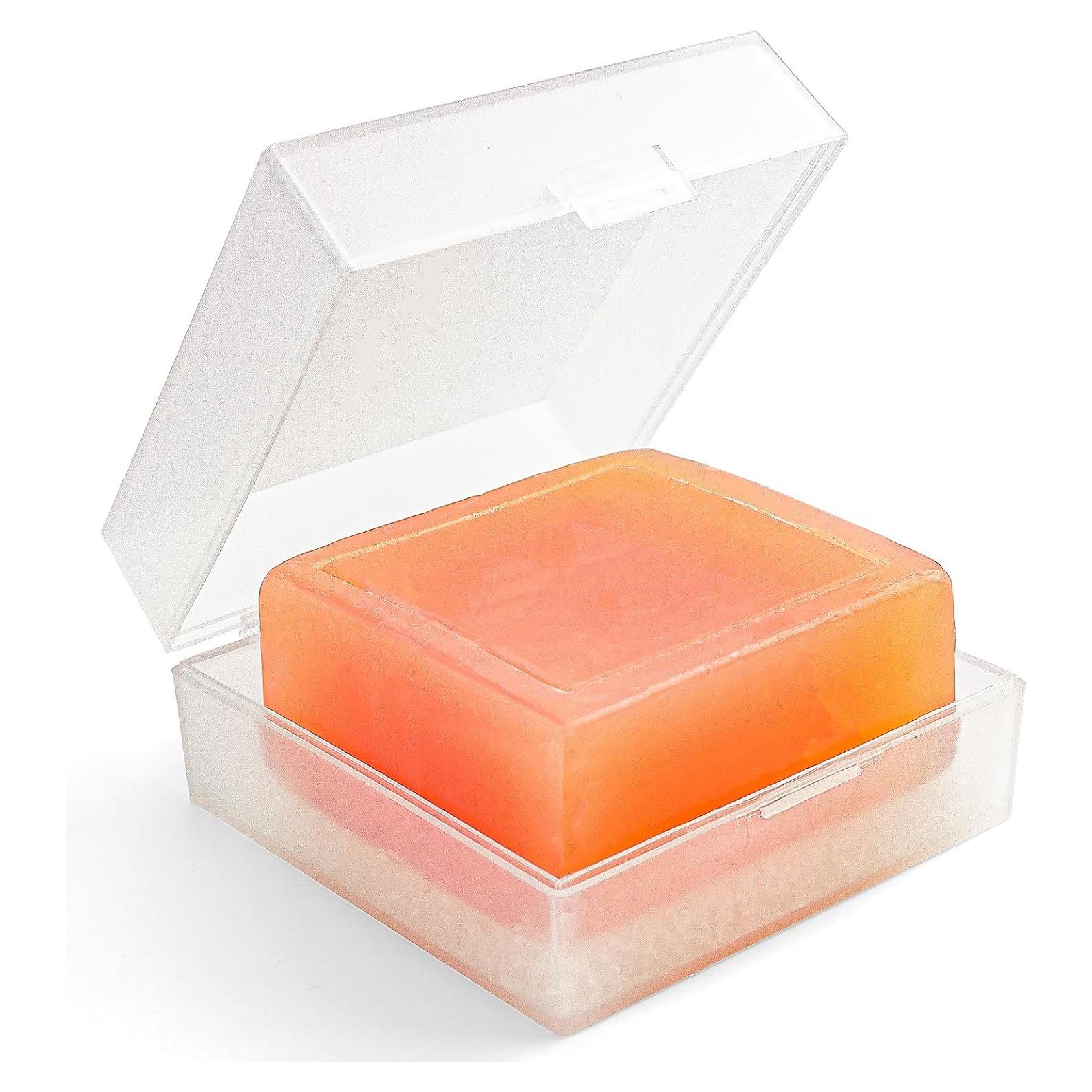 Estuche de Jabón de Viaje Ozner Blanco Transparente 12x8.5cm