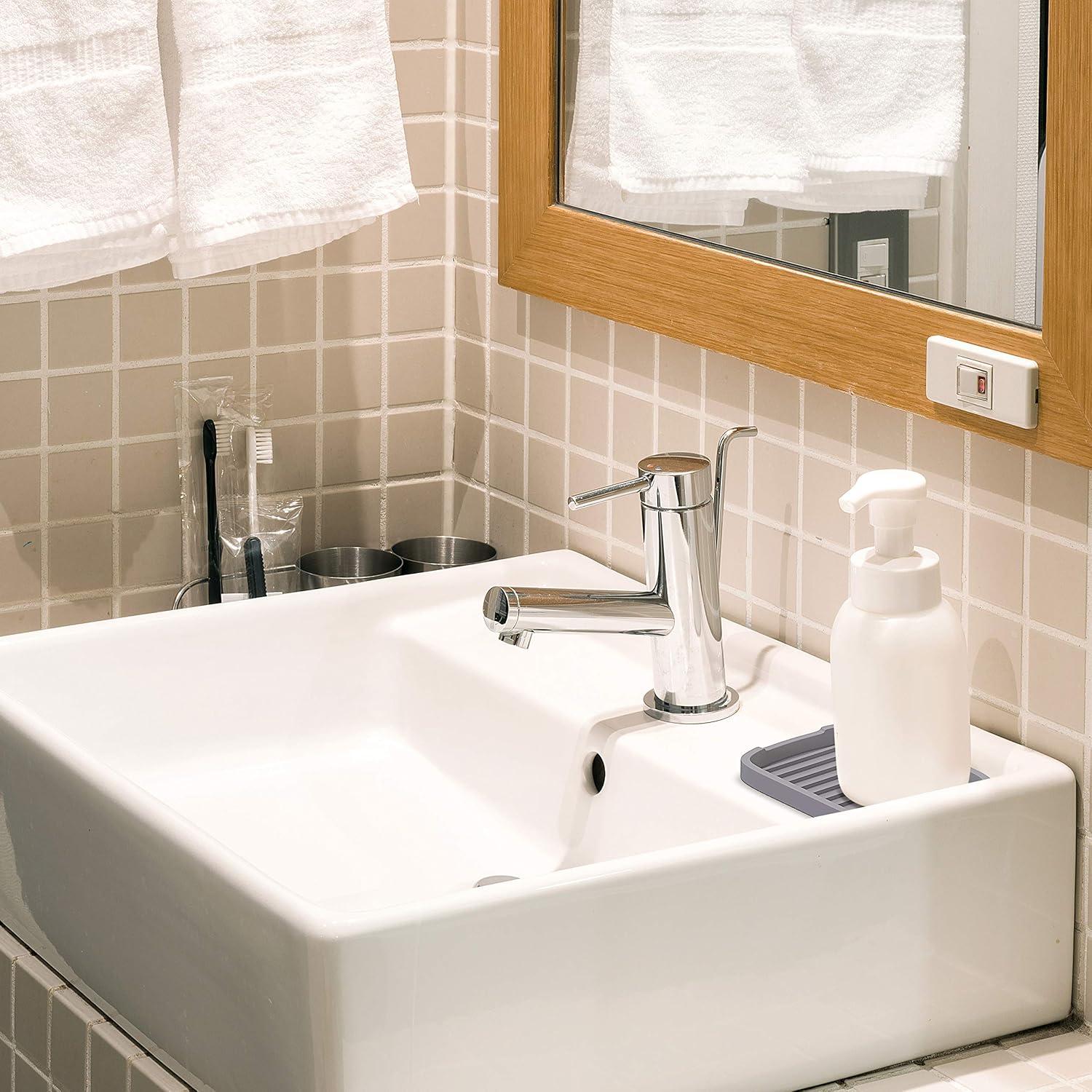 Soporte de Esponja de Silicona ZAPPOWARE Gris - 2 Piezas 15x11 cm