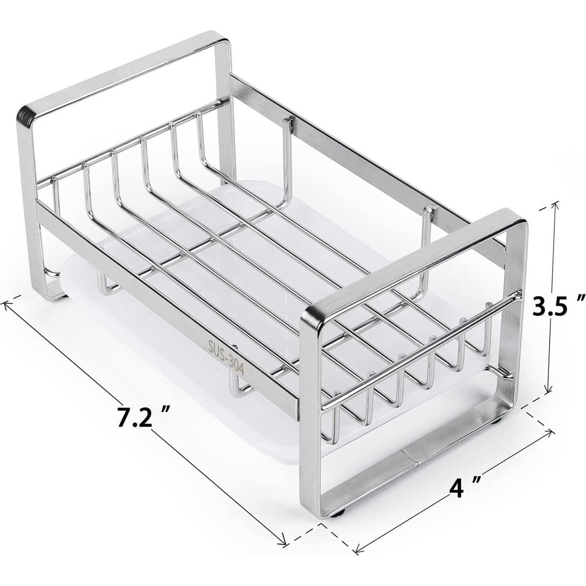 Soporte para Esponjas de Cocina HULISEN Acero Inoxidable 304