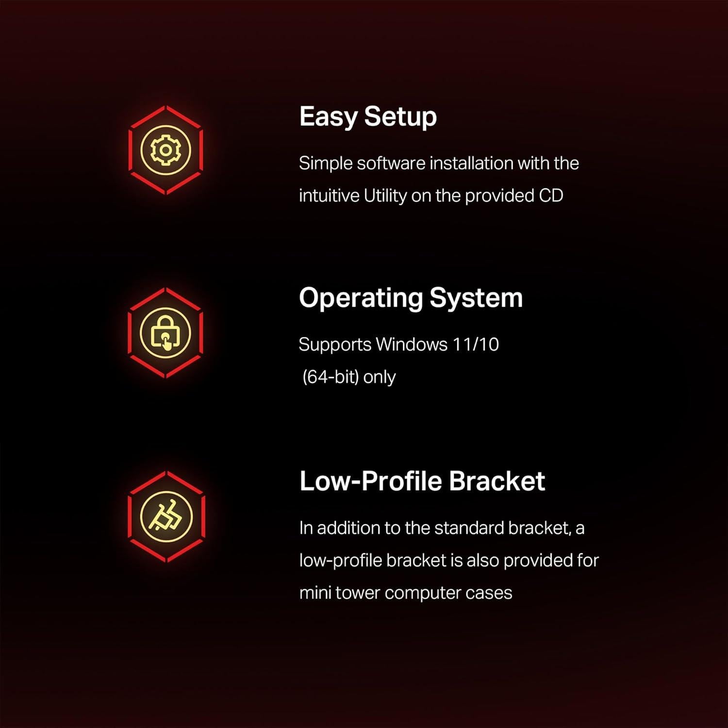 TP-Link Archer TX3000E Tarjeta WiFi 6 PCIe 2400Mbps Bluetooth 5.3