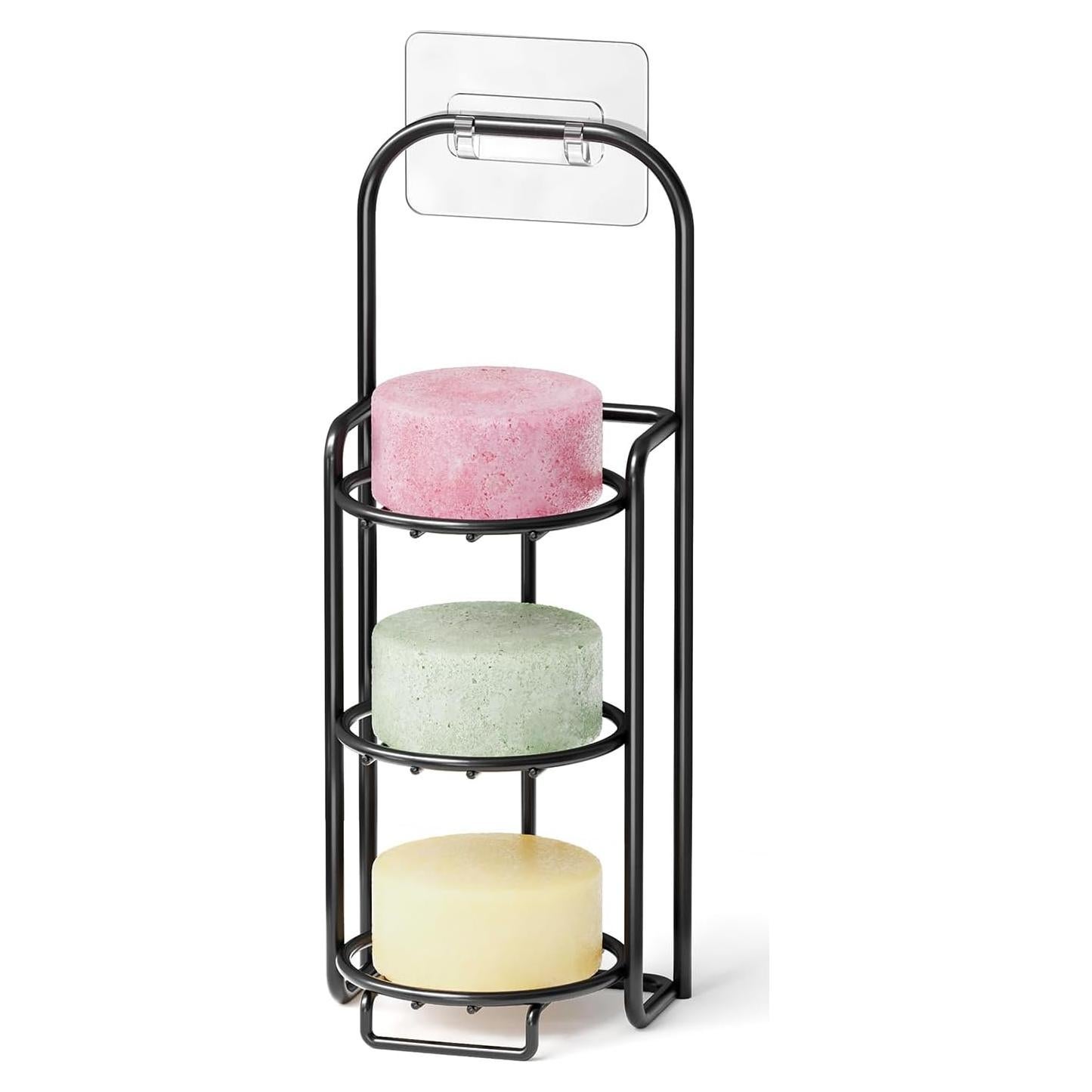 Soporte de Jabón SpaceAid 3 Niveles Acero Inoxidable Negro