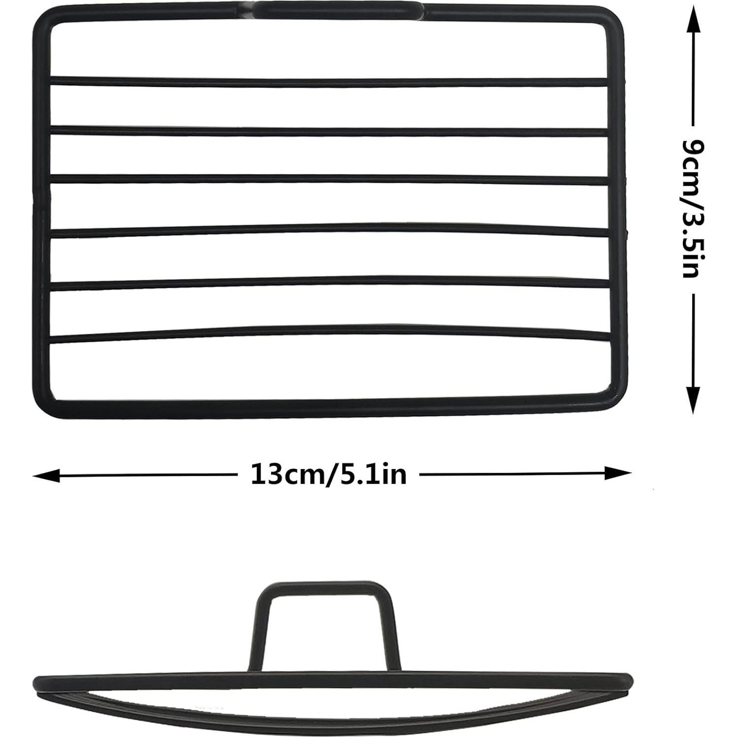 Plato de Jabón Acero Inoxidable Quanzhou Chenchenchen 2pcs Negro