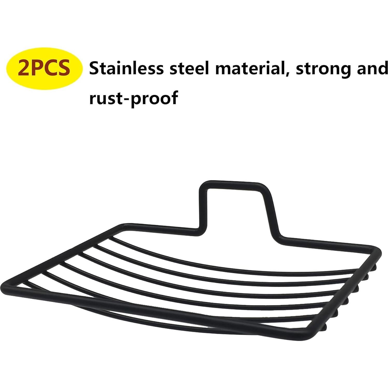 Plato de Jabón Acero Inoxidable Quanzhou Chenchenchen 2pcs Negro