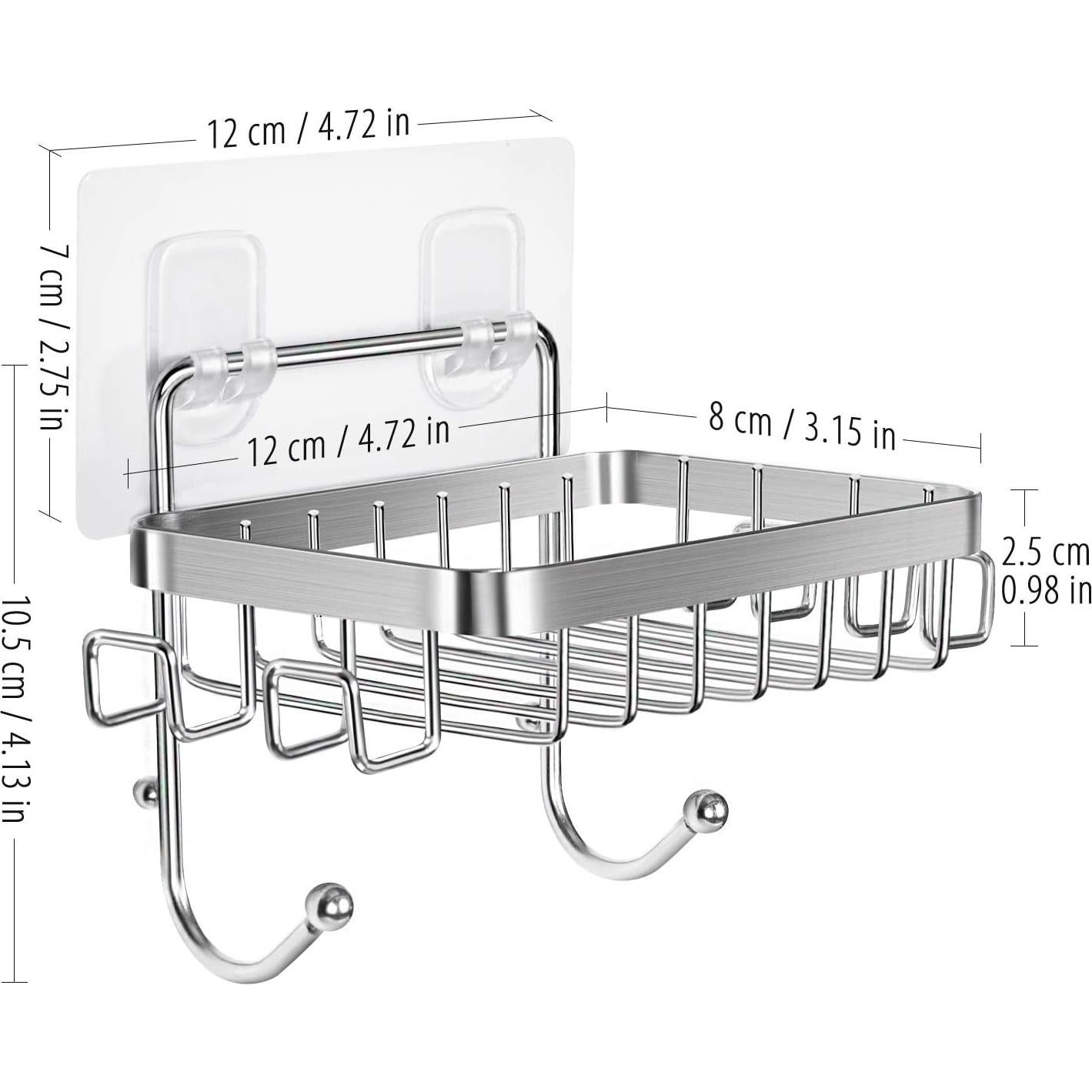 Soporte para Jabón ODesign Acero Inoxidable 6 Ganchos Plata