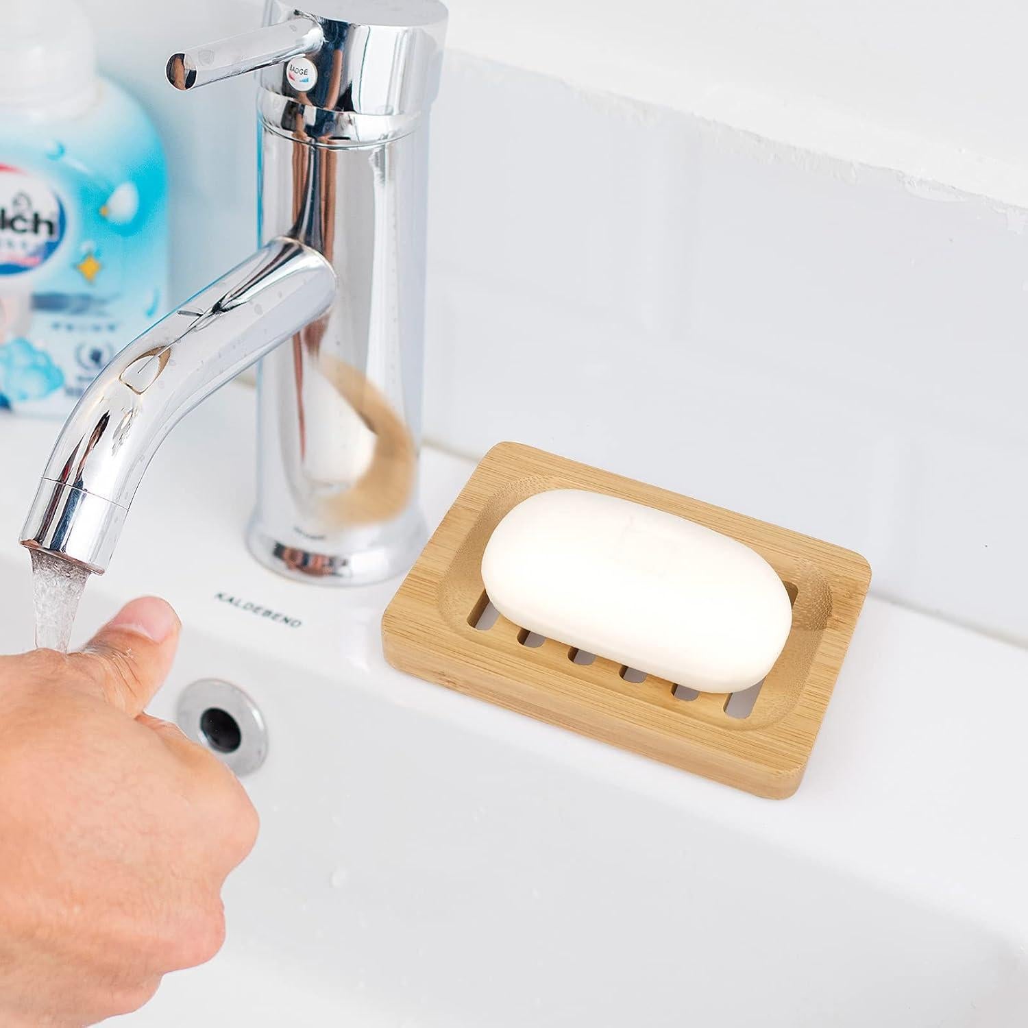 Plato de Jabón de Madera de Bambú Anwenk - 2 Piezas