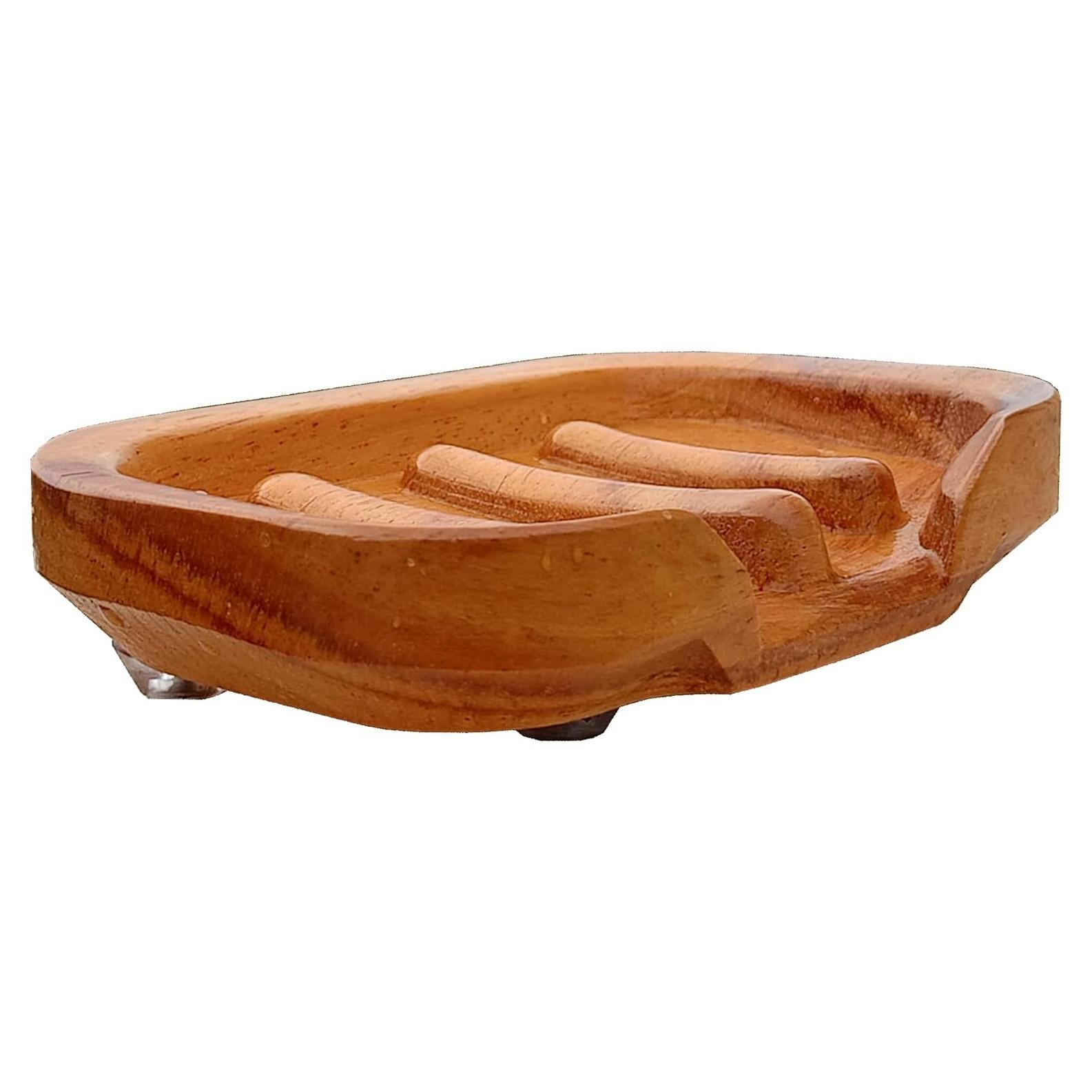 Jabonera de Madera NAZAKOOL - Soporte Antiadherente 12.7x7.6cm