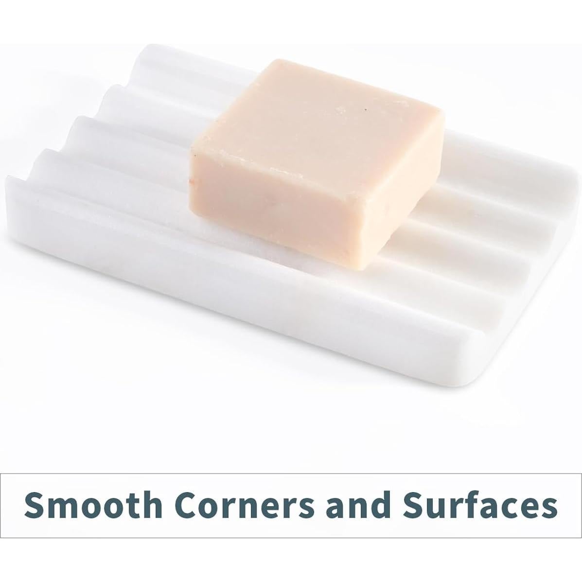 Jabonera de Mármol Karibiber Namib Bianco 12.7x12.7 cm