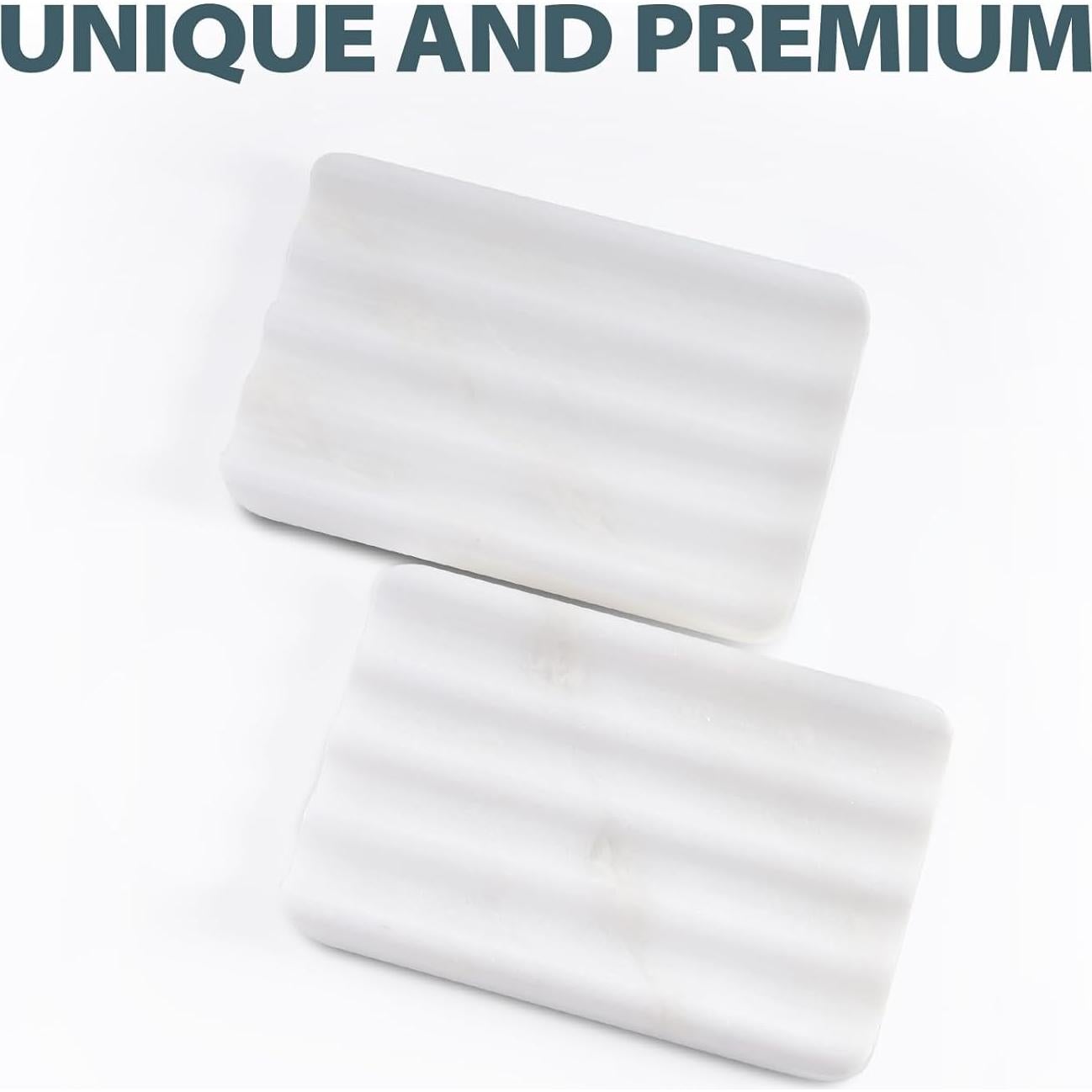 Jabonera de Mármol Karibiber Namib Bianco 12.7x12.7 cm