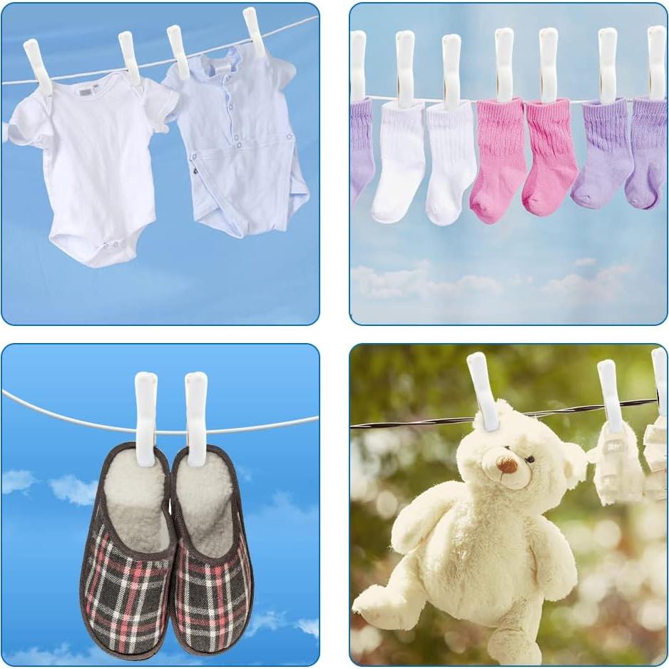 12 Pinzas de Ropa PAMISO - Clips de Secado Compactos