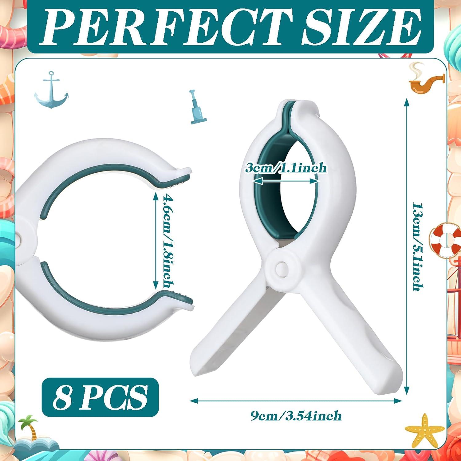 Clips para Toallas de Barco Hushee DUN2982 - 8 Piezas Resistentes