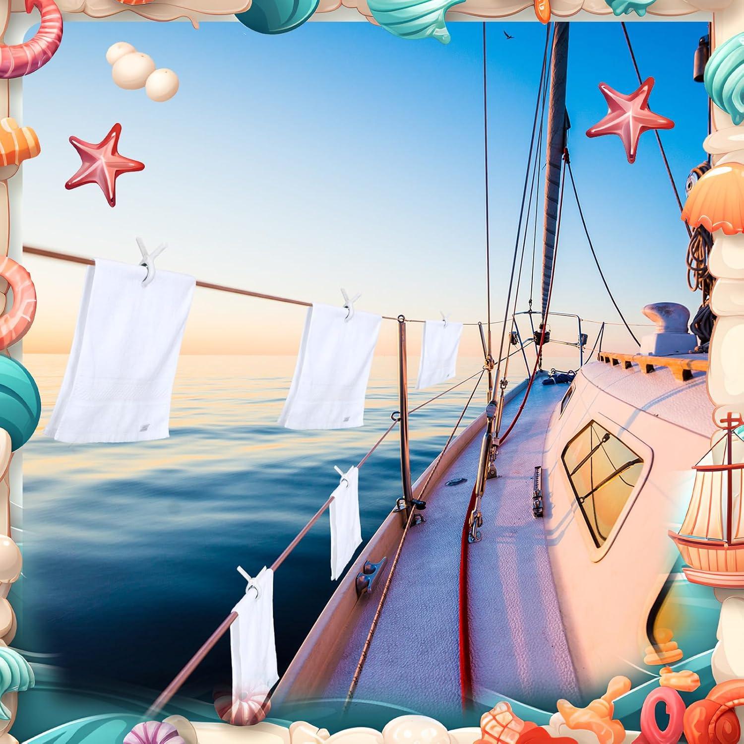 Clips para Toallas de Barco Hushee DUN2982 - 8 Piezas Resistentes