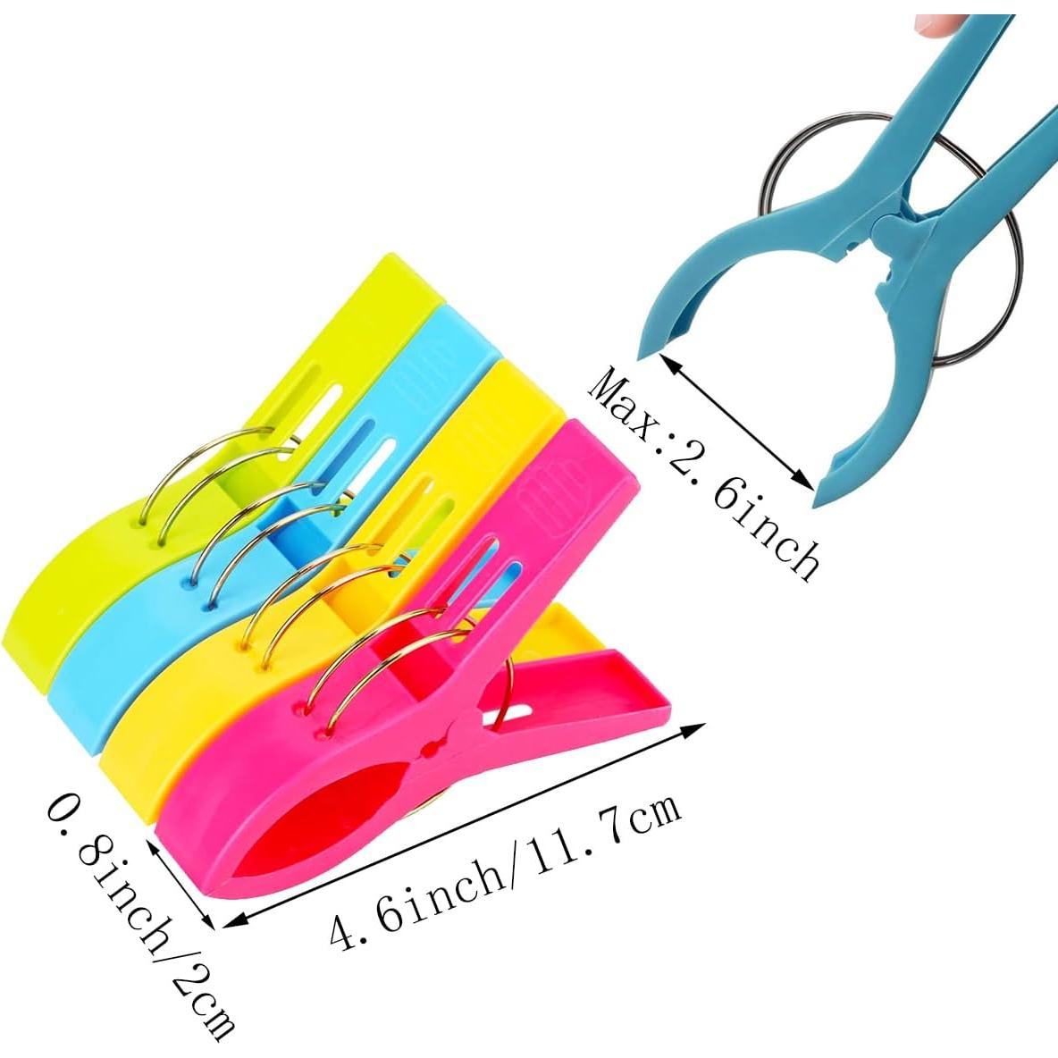 Paquete de 8 Clips para Toallas de Playa Criativo Live - 11 cm