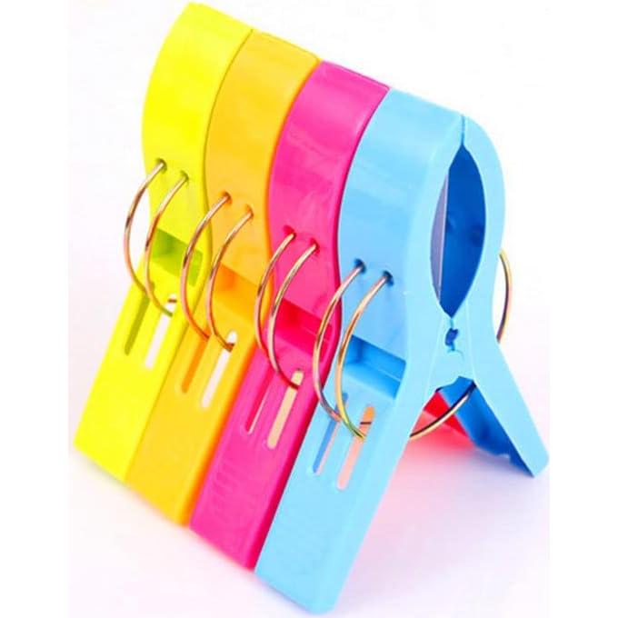 Paquete de 8 Clips para Toallas de Playa Criativo Live - 11 cm