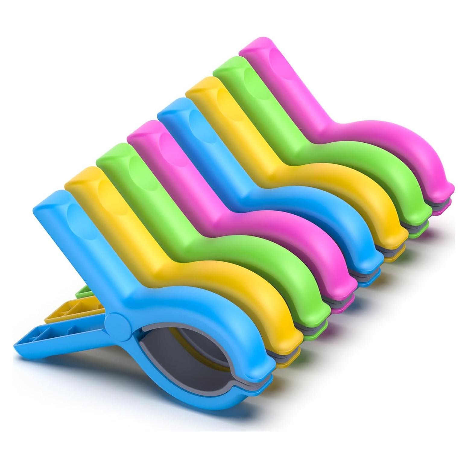 Paquete de 8 Clips de Toalla de Playa DIDISHU 13.1 oz