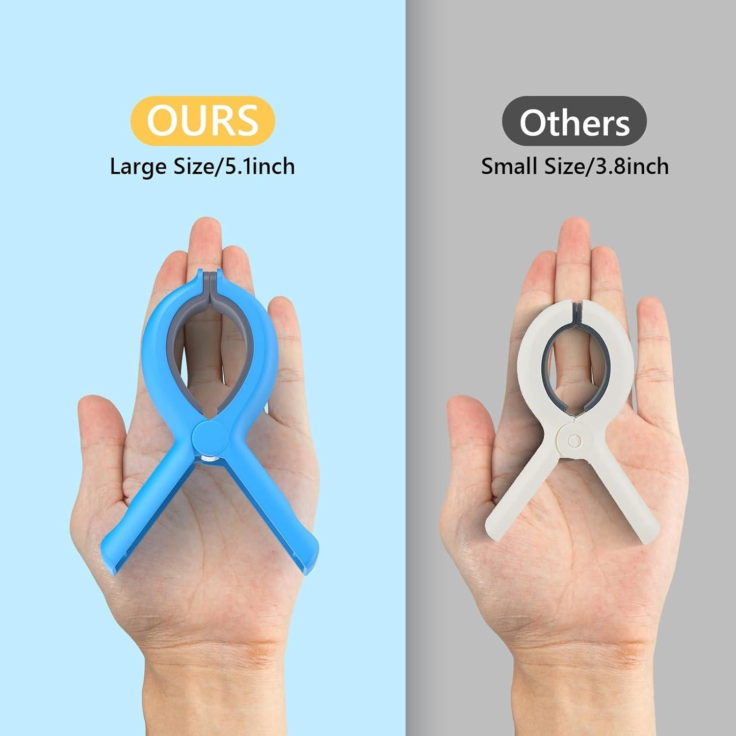 Paquete de 8 Clips de Toalla de Playa DIDISHU 13.1 oz