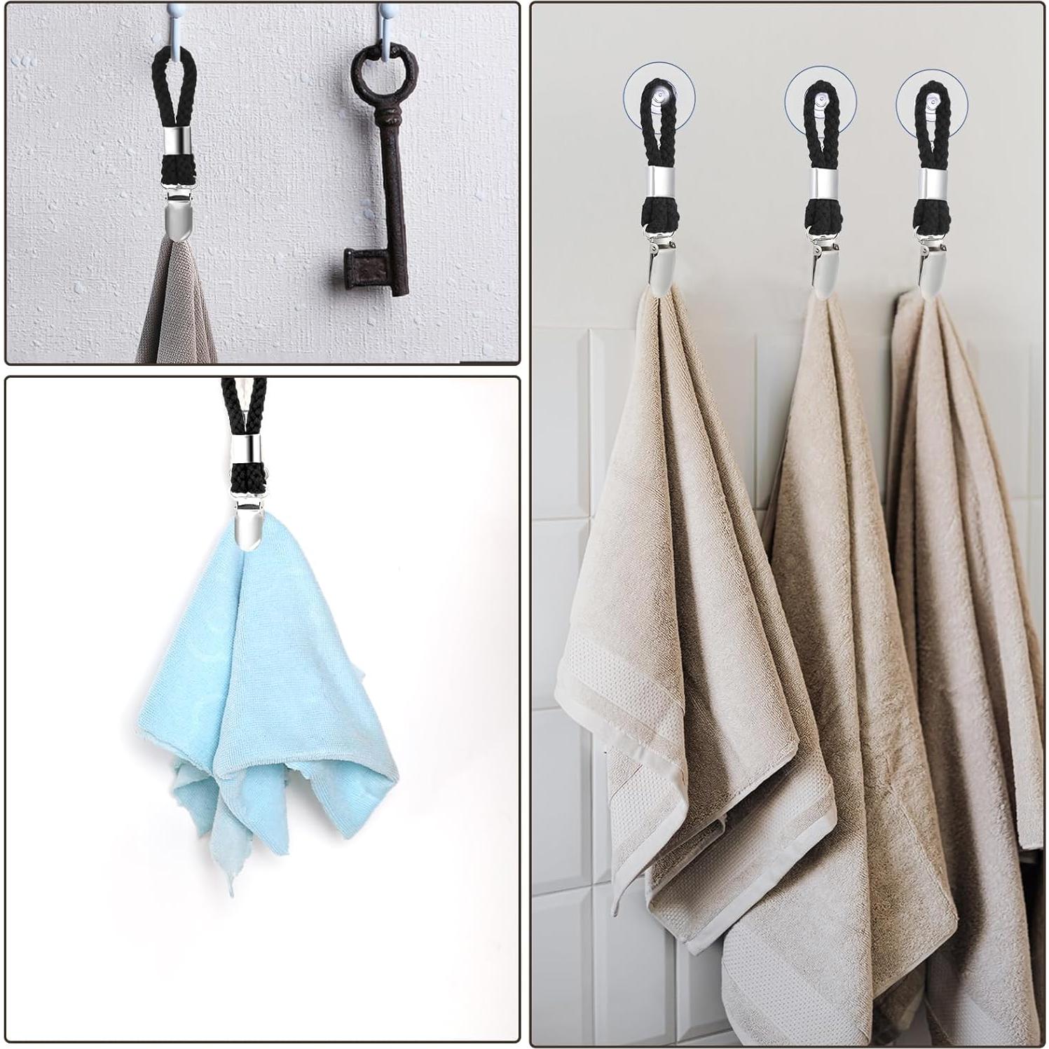 Juego de 4 Clips para Toallas de Cocina Nogeqi - Soporte Pared