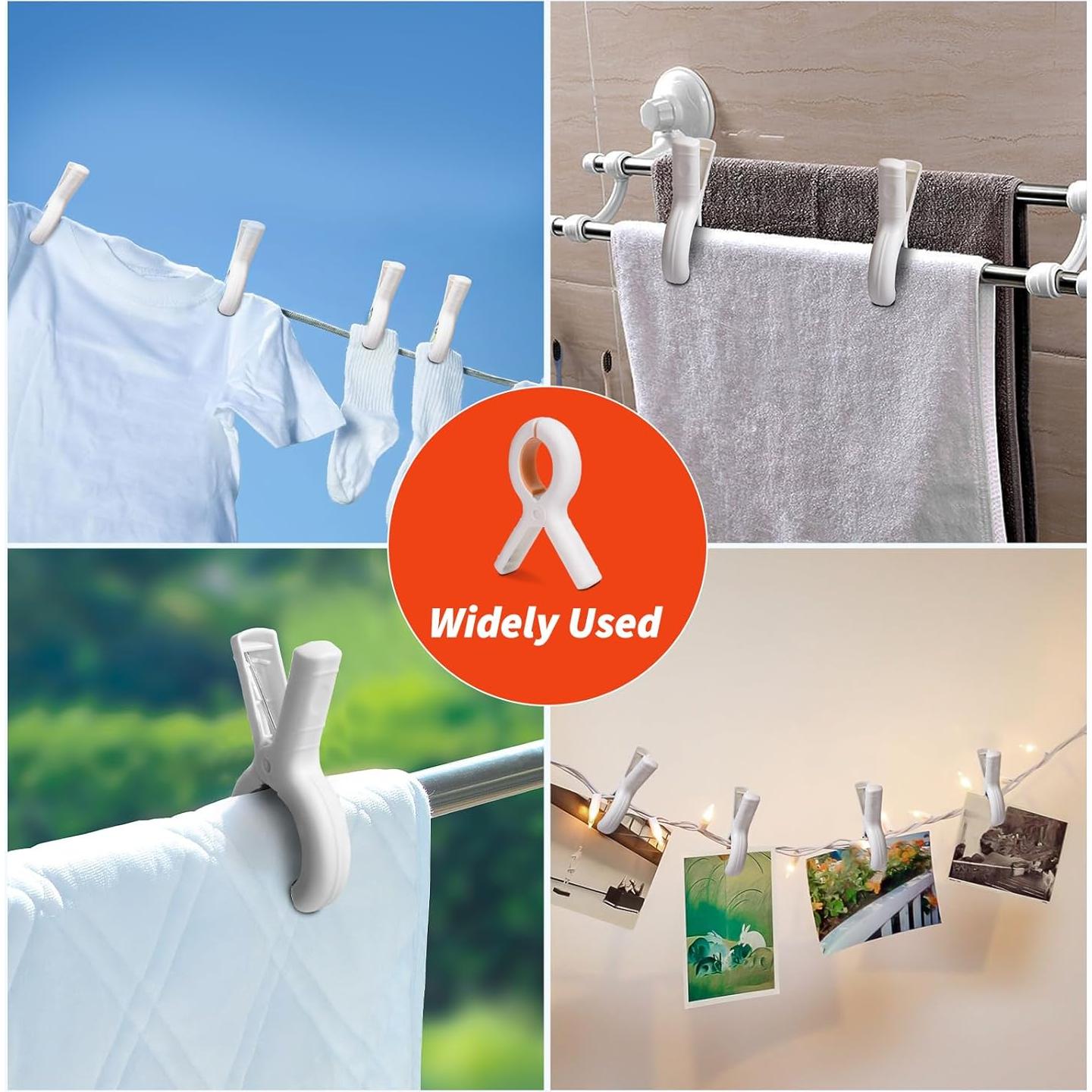 Clips Grandes para Toallas de Playa Papimats - 8 Piezas