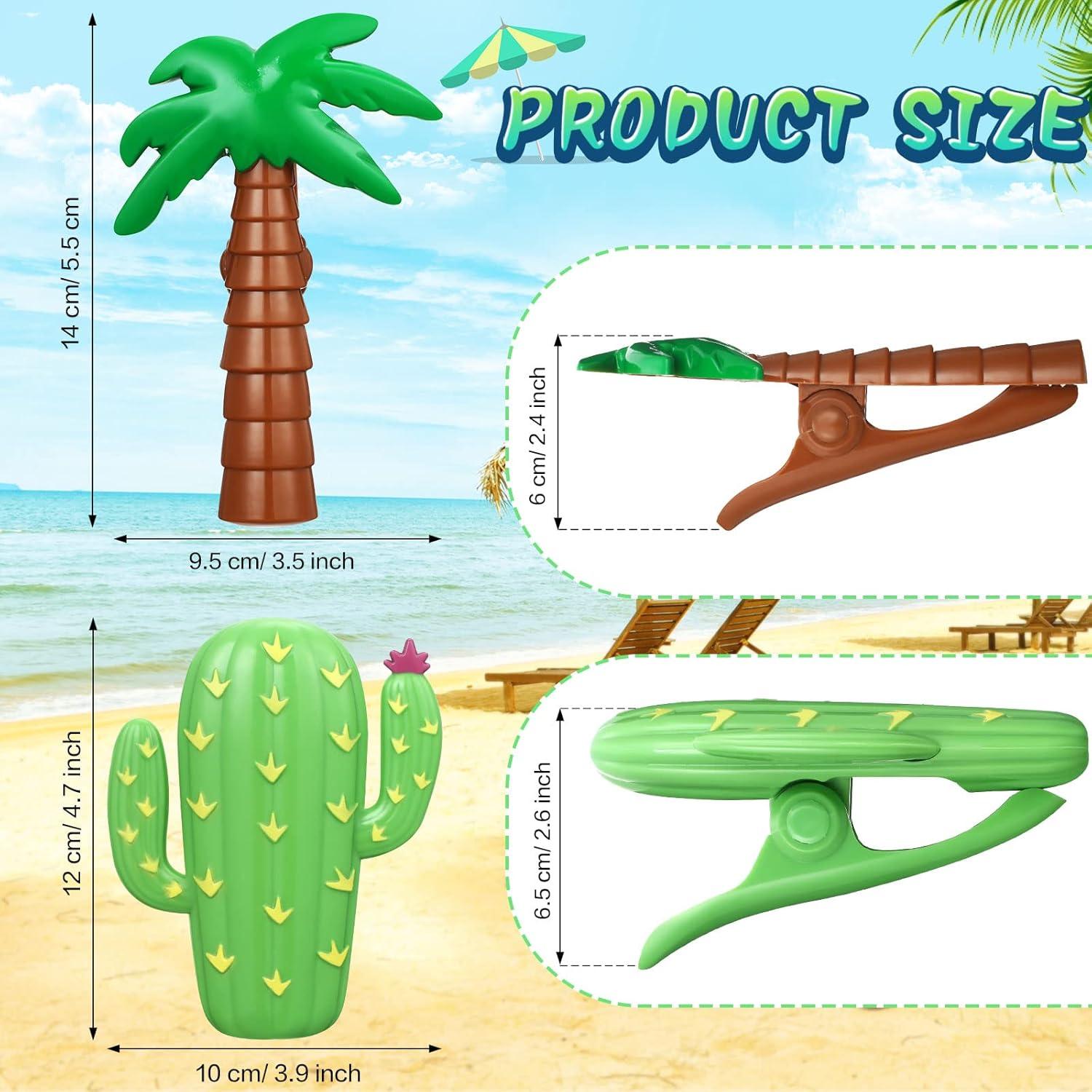 Clips para Toallas de Playa Rozer 16 Pcs Diseño Verano
