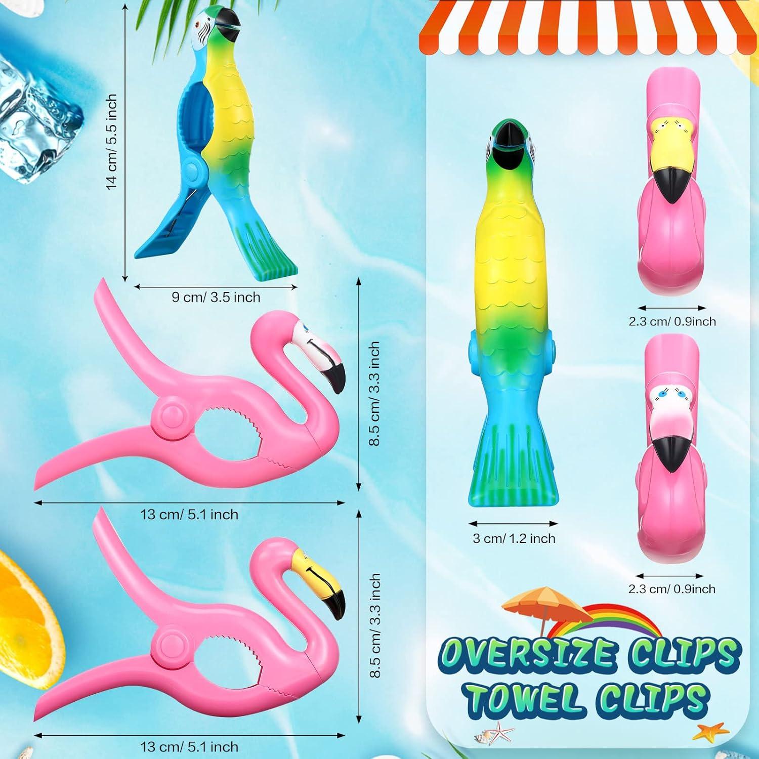 Clips para Toallas de Playa Rozer 16 Pcs Diseño Verano