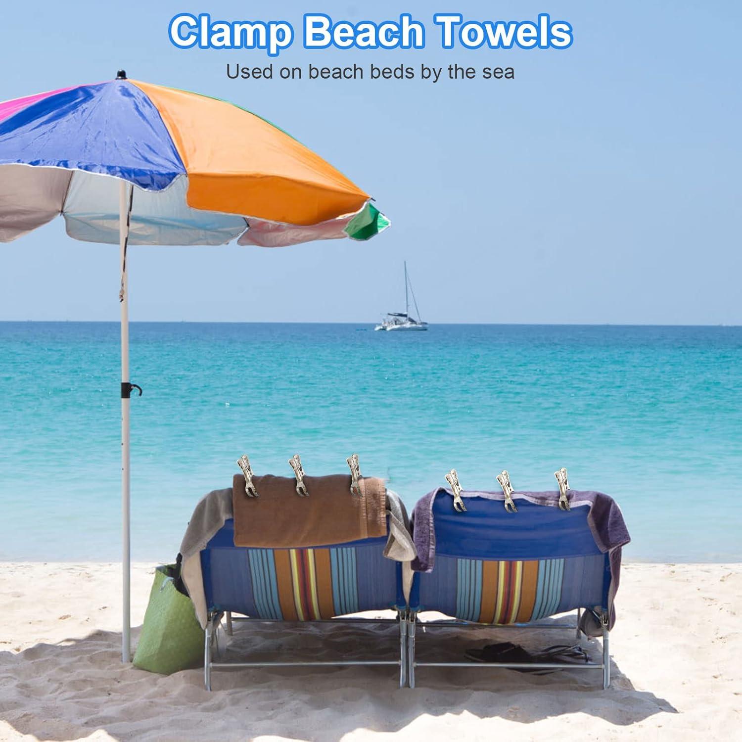 Clips para Sillas de Toalla de Playa Coideal - 10 Piezas 11 cm