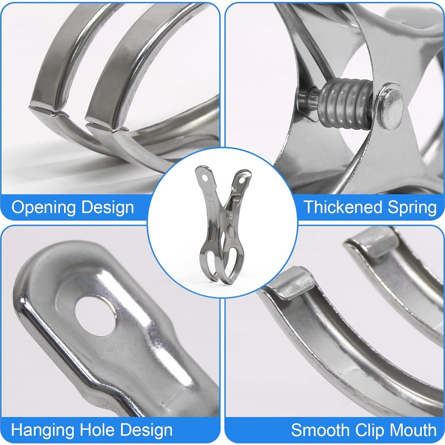 Clips para Sillas de Toalla de Playa Coideal - 10 Piezas 11 cm