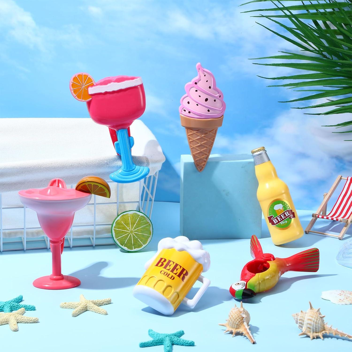 Clips para Toallas de Playa Honoson - 12 Pcs Vibrantes