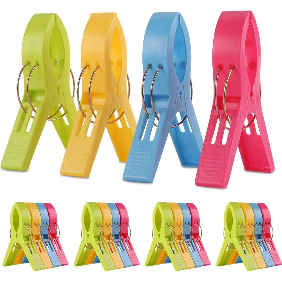 Clips para Toallas de Playa KSPOWWIN - Paquete de 20 Jumbo