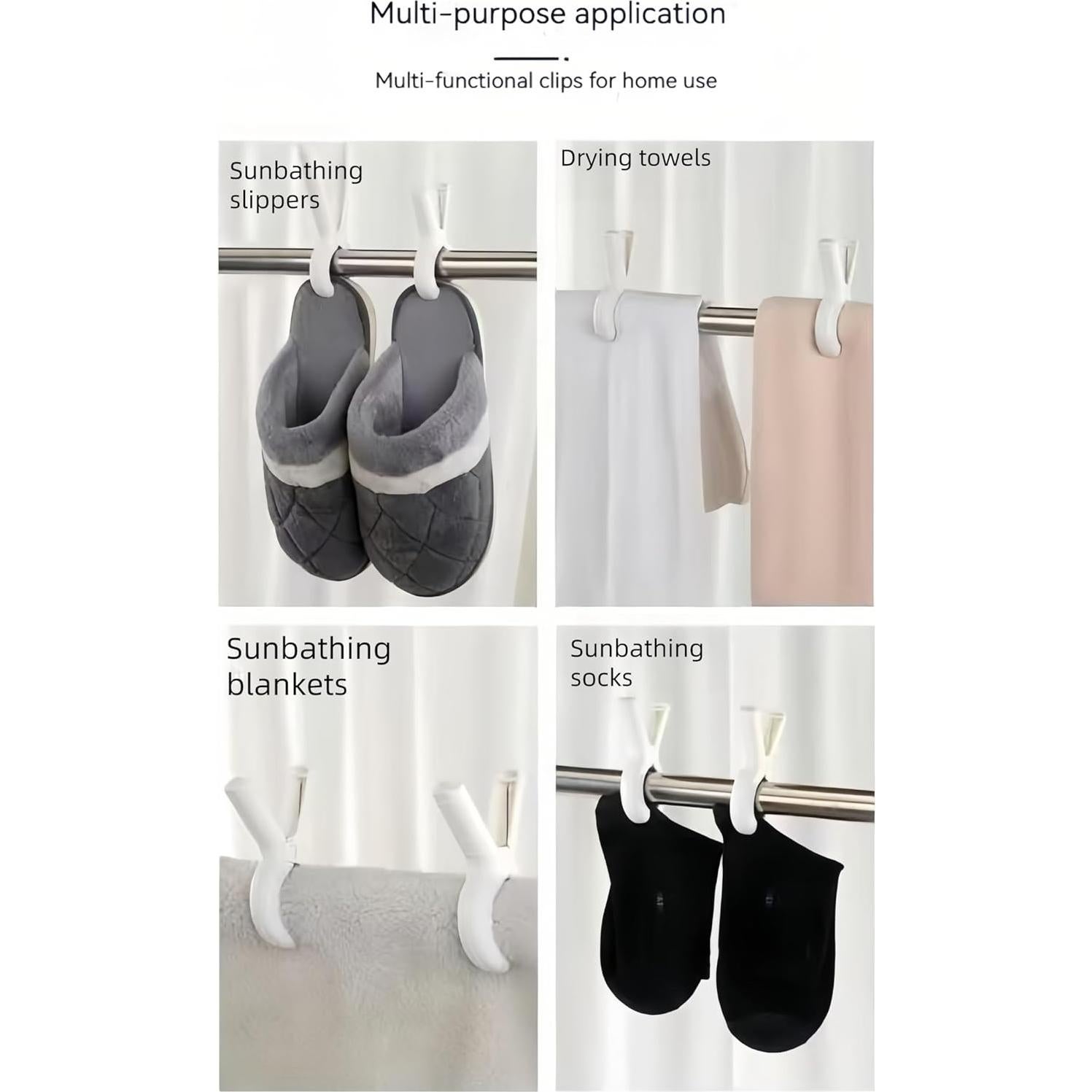 Pinzas de Playa Antideslizantes FANBODTA - Paquete de 8 Piezas