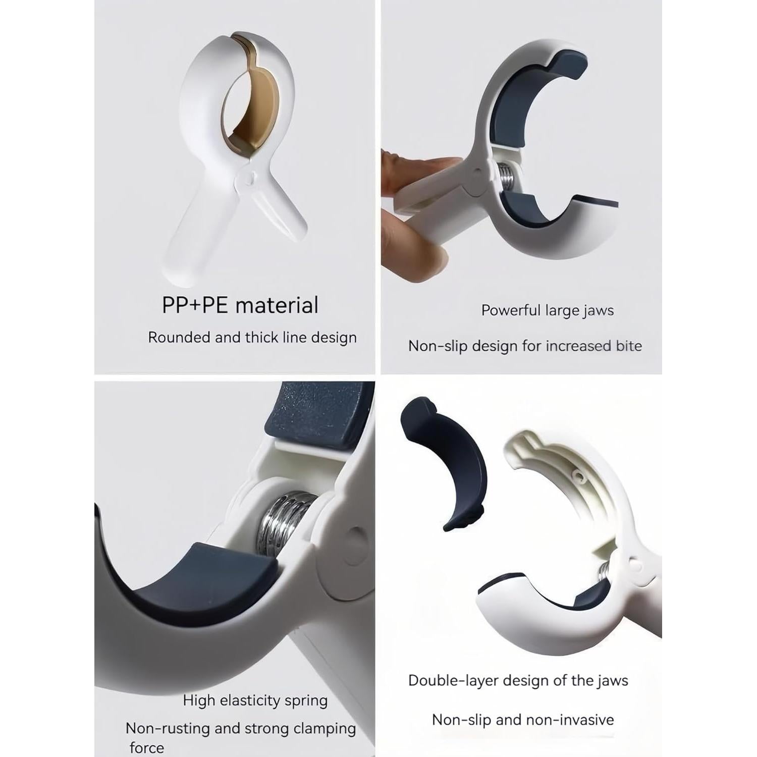 Pinzas de Playa Antideslizantes FANBODTA - Paquete de 8 Piezas