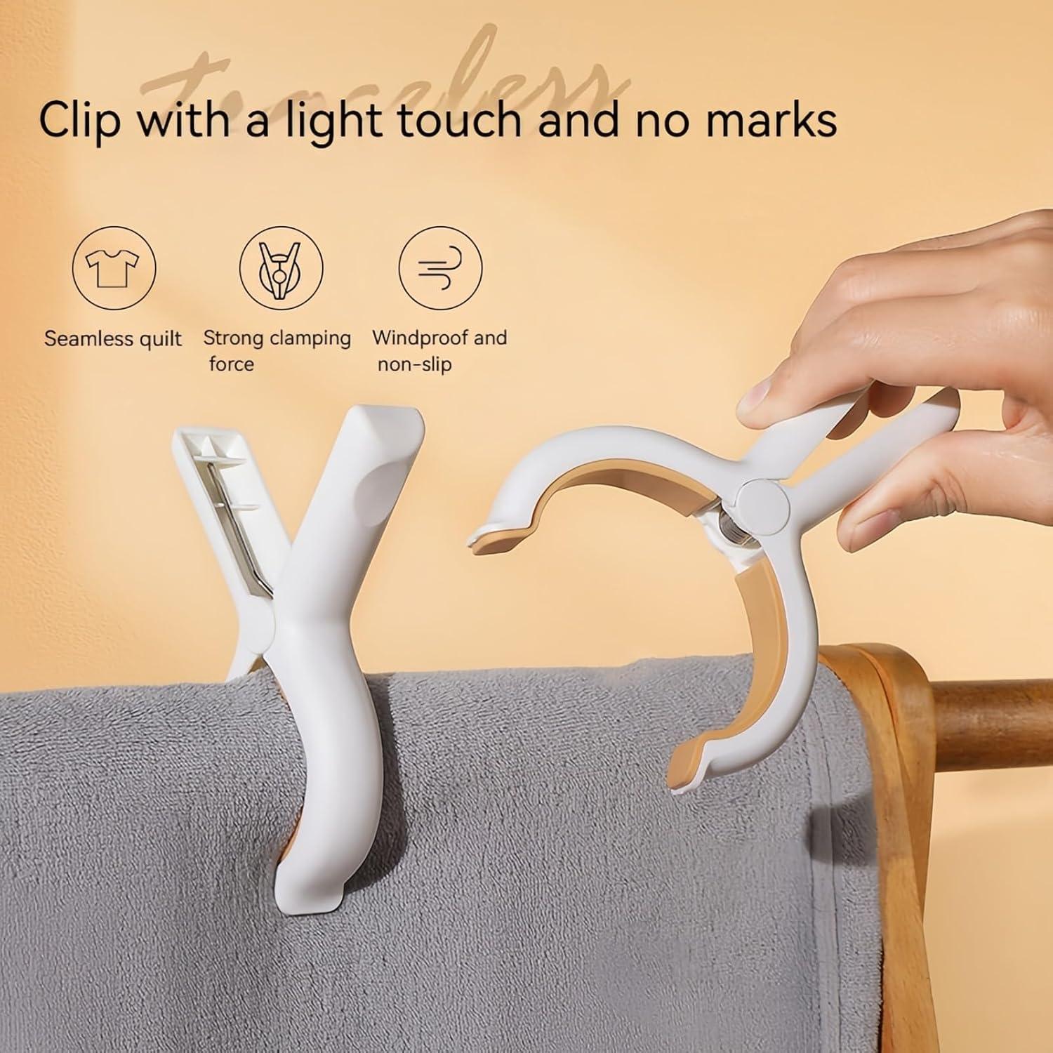 Pinzas de Playa Antideslizantes FANBODTA - Paquete de 8 Piezas