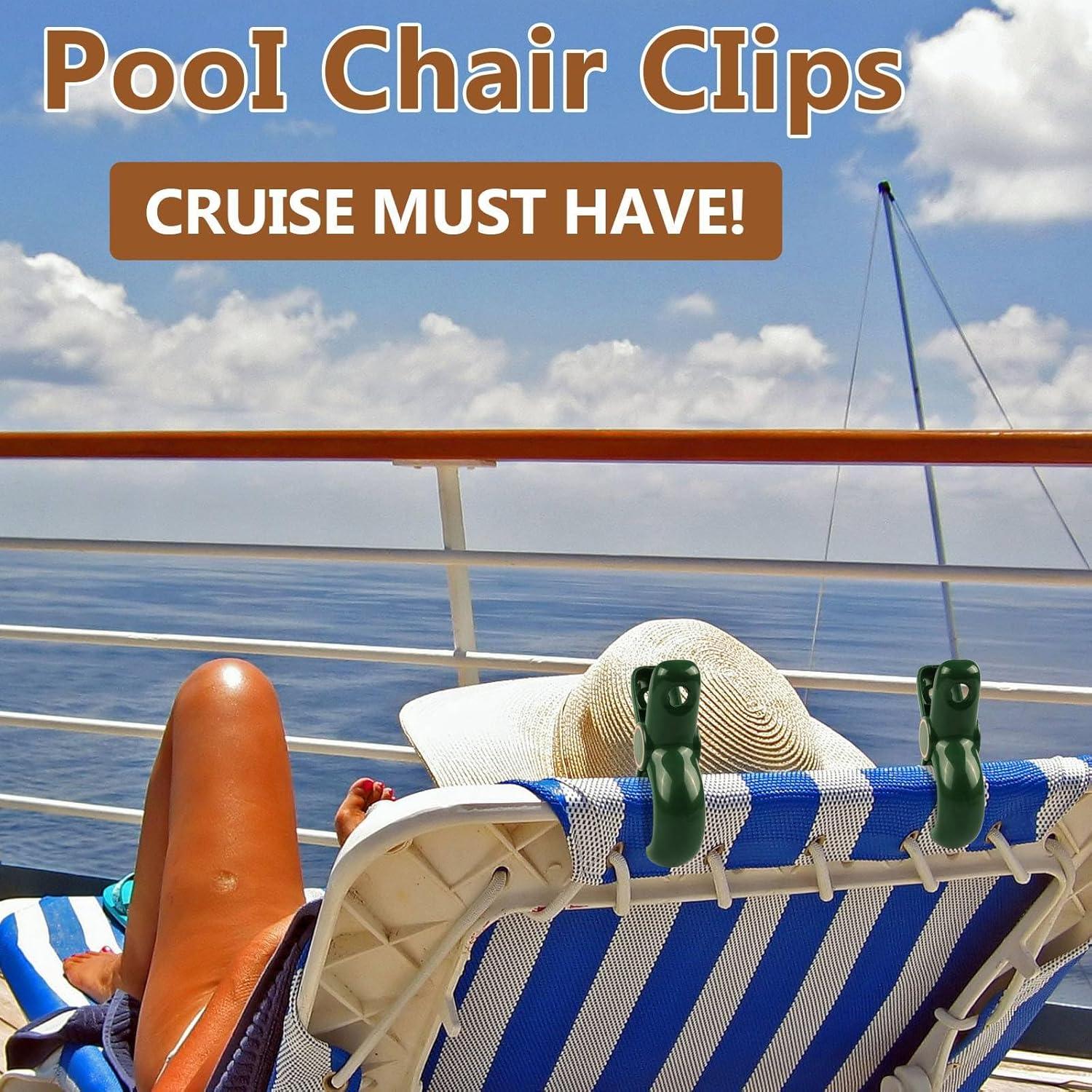 Pinzas para Toallas de Playa Dreecy Jumbo Verde 4 Pcs