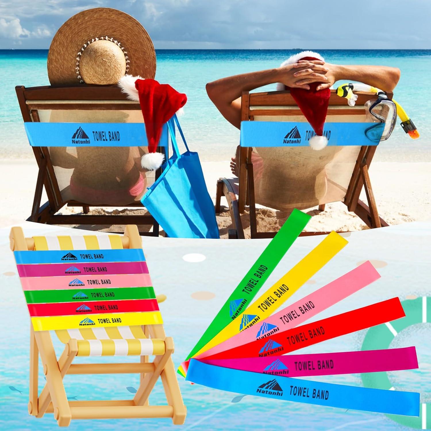 Bandas de Toalla Natonhi 6 Piezas para Sillas de Playa