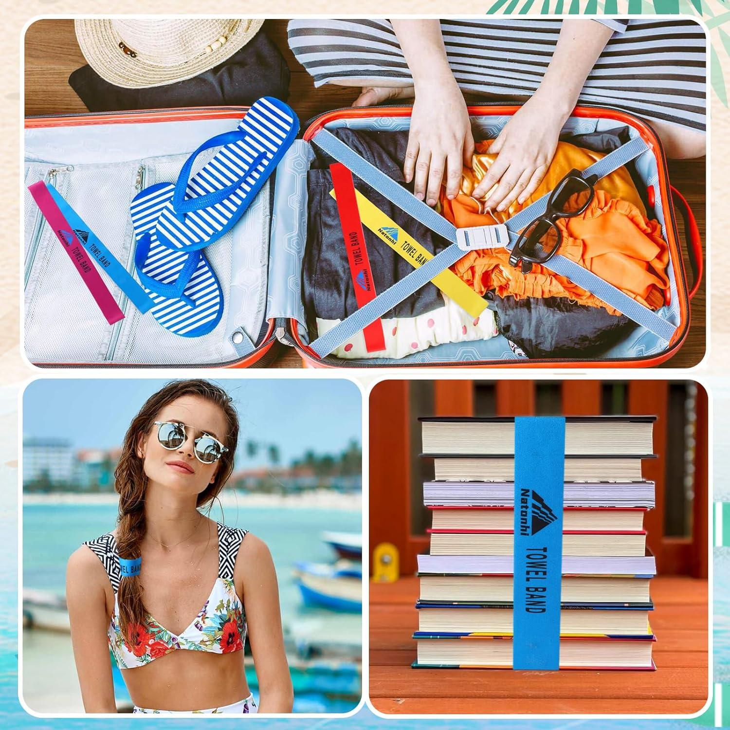 Bandas de Toalla Natonhi 6 Piezas para Sillas de Playa