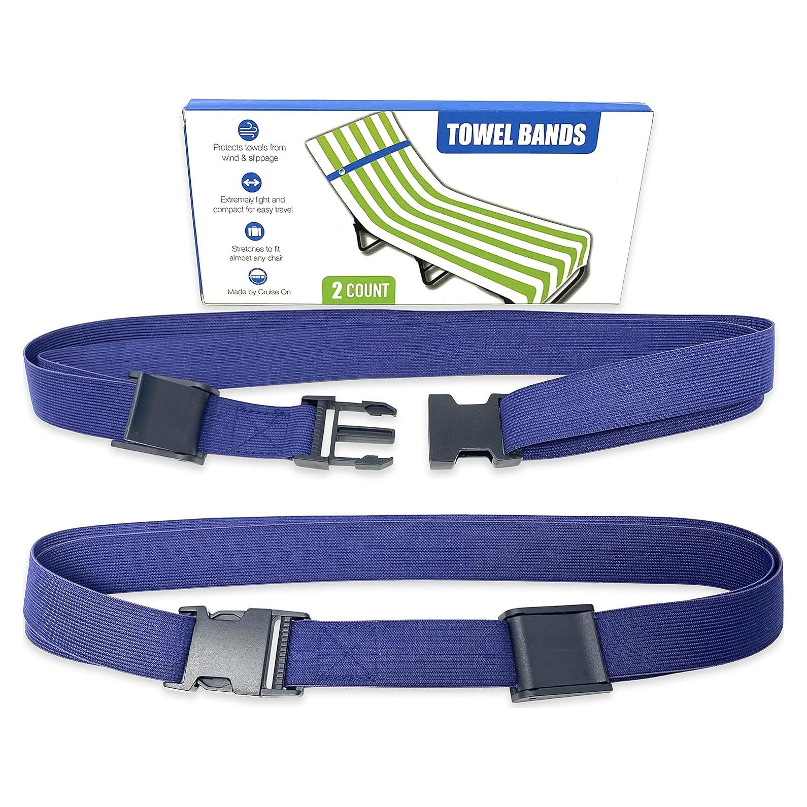 Banda de Toalla Cruise On para Sillas de Playa - Paquete de 2