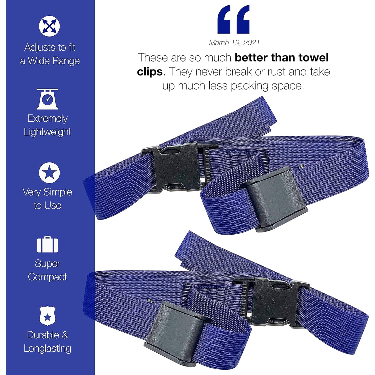 Banda de Toalla Cruise On para Sillas de Playa - Paquete de 2