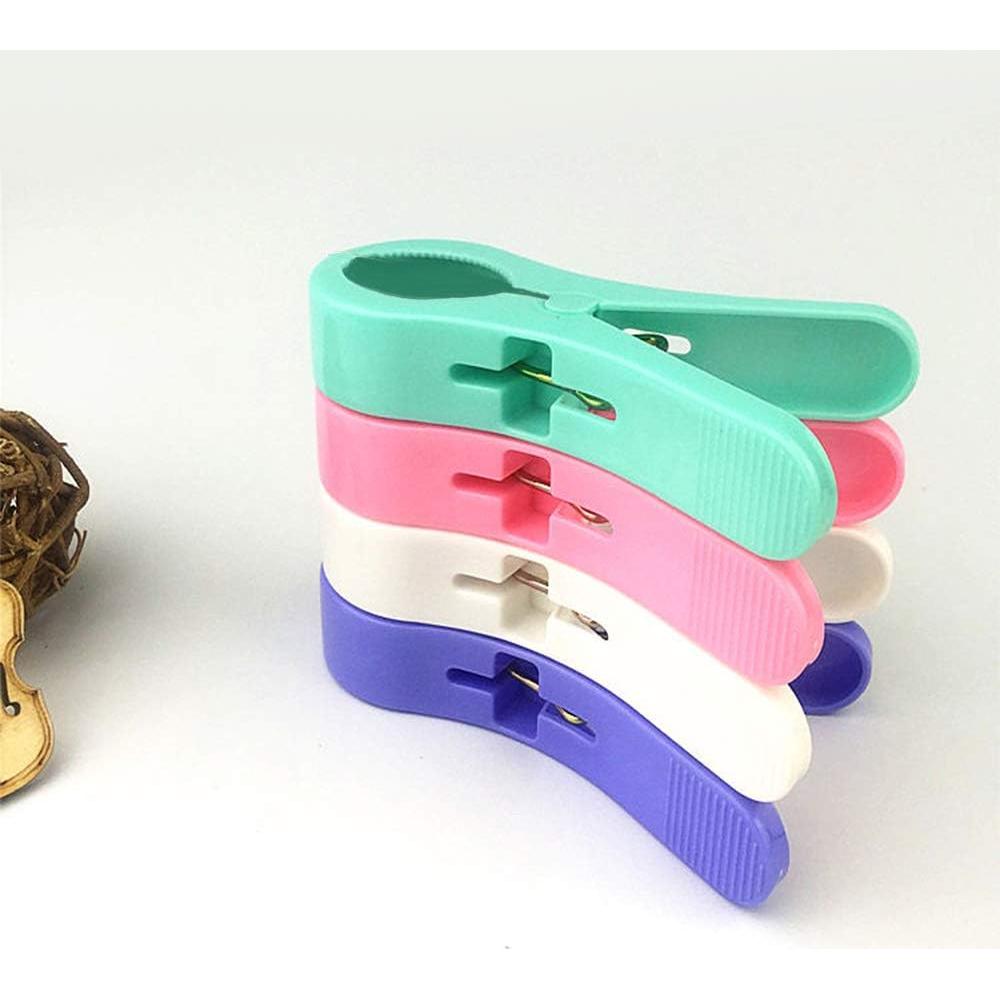 Clips de Toalla de Playa Jumbo IELEK - 8 Piezas Multiusos