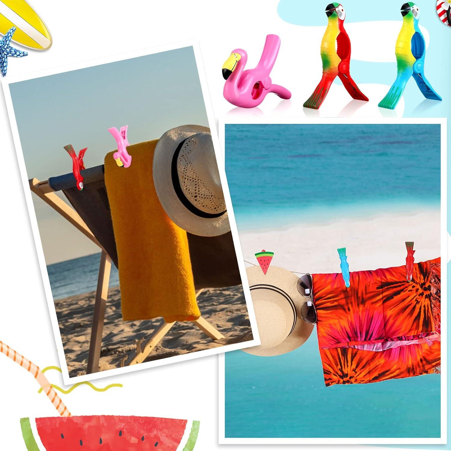 Clips para Toallas de Playa CHENGU 10 Pcs Estilo Novedoso