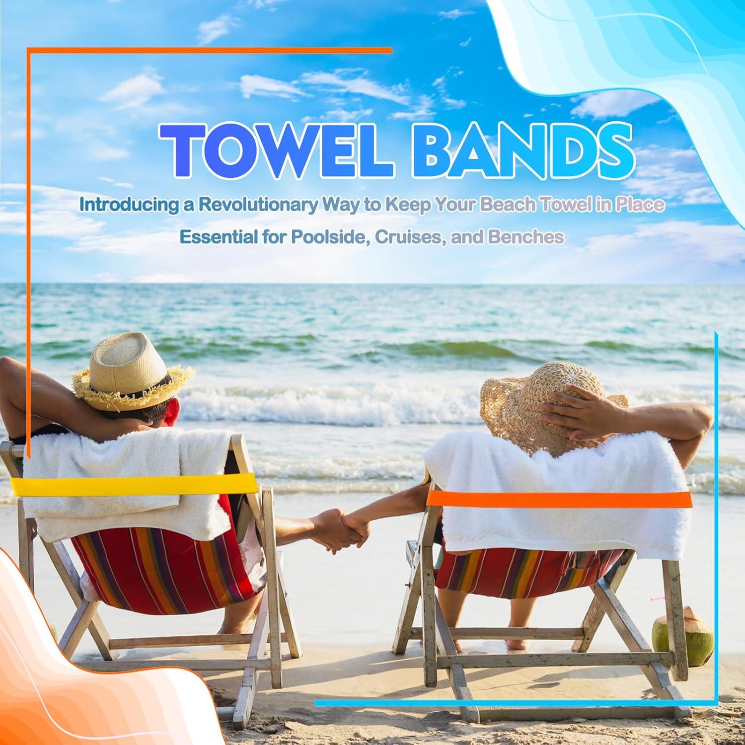 6 Bandas para Toallas de Playa Tailoreadily - Multicolor