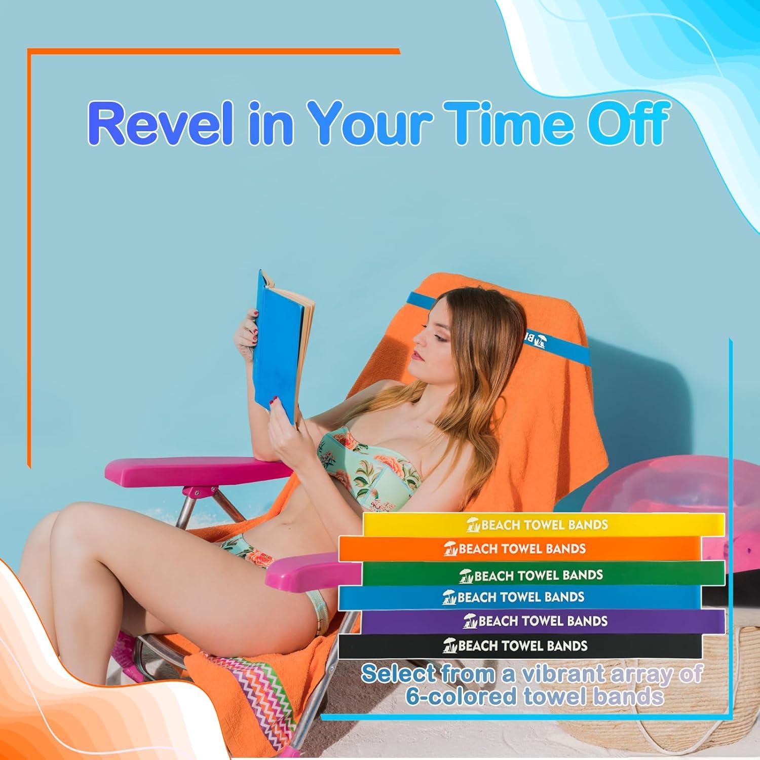 6 Bandas para Toallas de Playa Tailoreadily - Multicolor