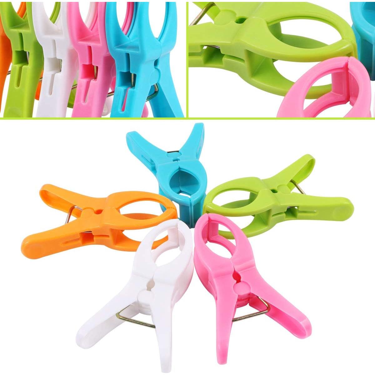 Pinzas para Toallas de Playa Teqooza - Paquete de 5 Colores