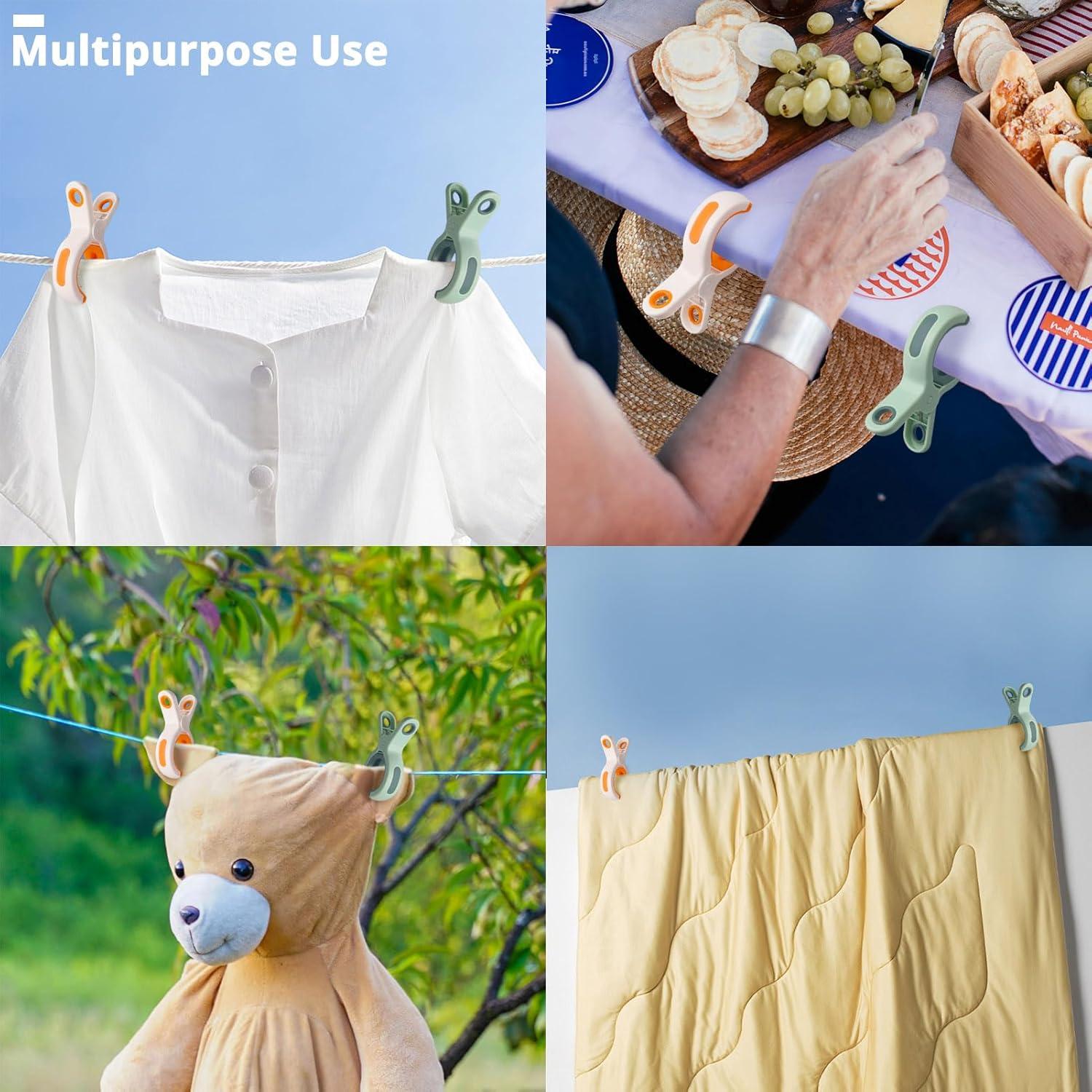 Pinzas para Toallas de Playa Sanyeyufeng 10 Piezas Coloridas