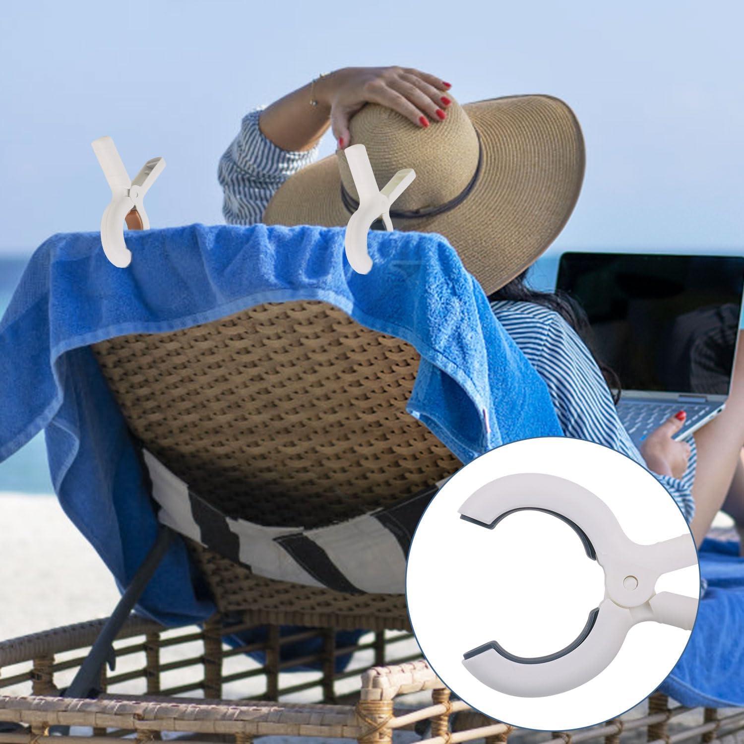 Clips de Toalla de Playa CCINEE 12 Piezas Antideslizantes