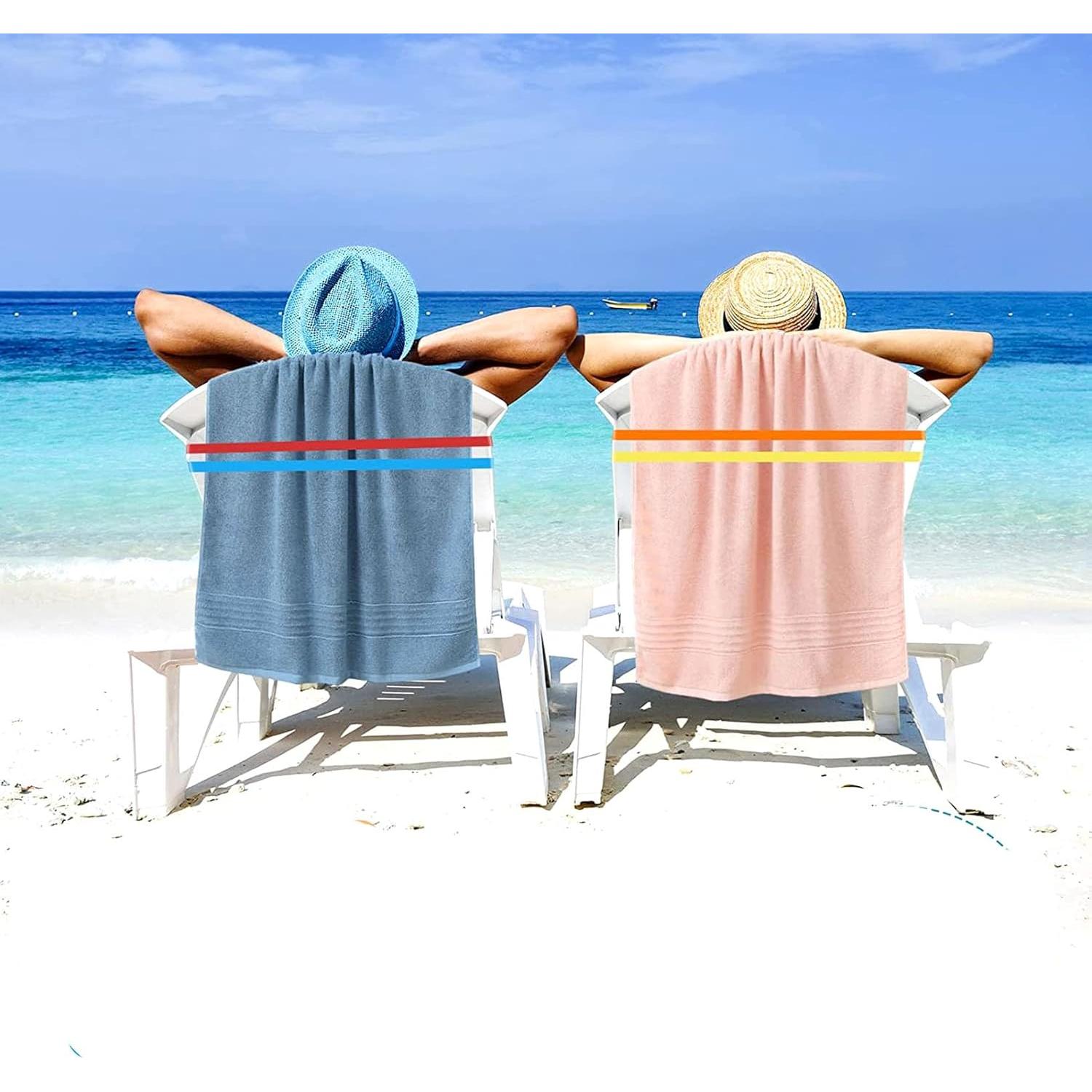 Bandas de Toalla de Playa YIKANGHENG 90 cm Silicona 6 Pcs