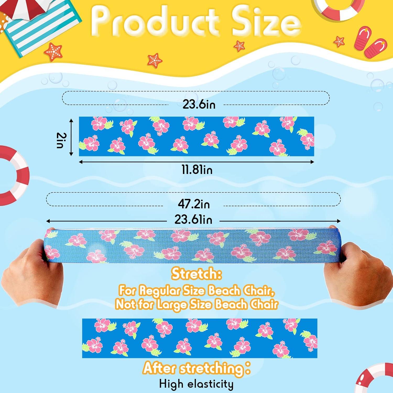 Boao 4 Clips de Toalla para Sillas de Playa Elásticos