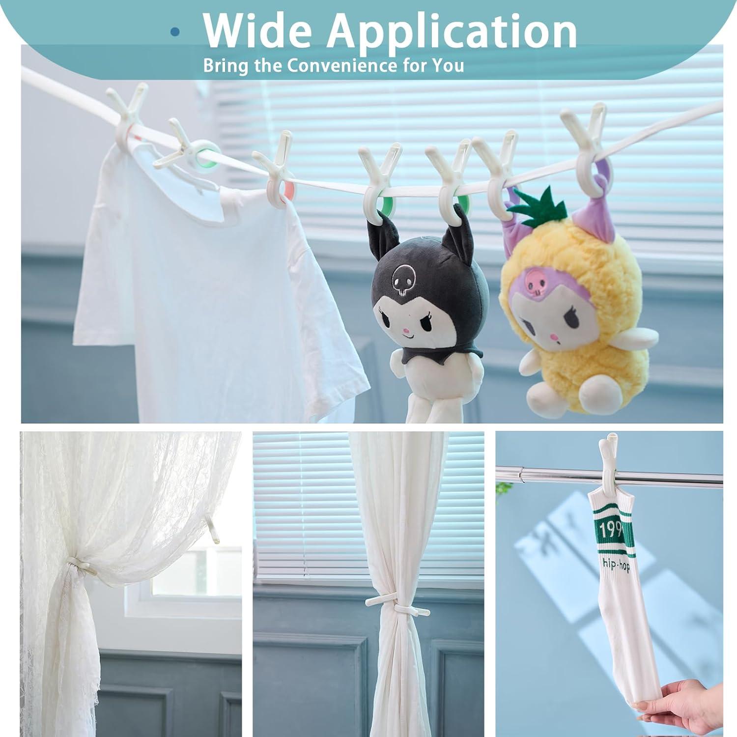 Pinzas para Toallas de Playa MKJFRME - Paquete de 12 Multicolor