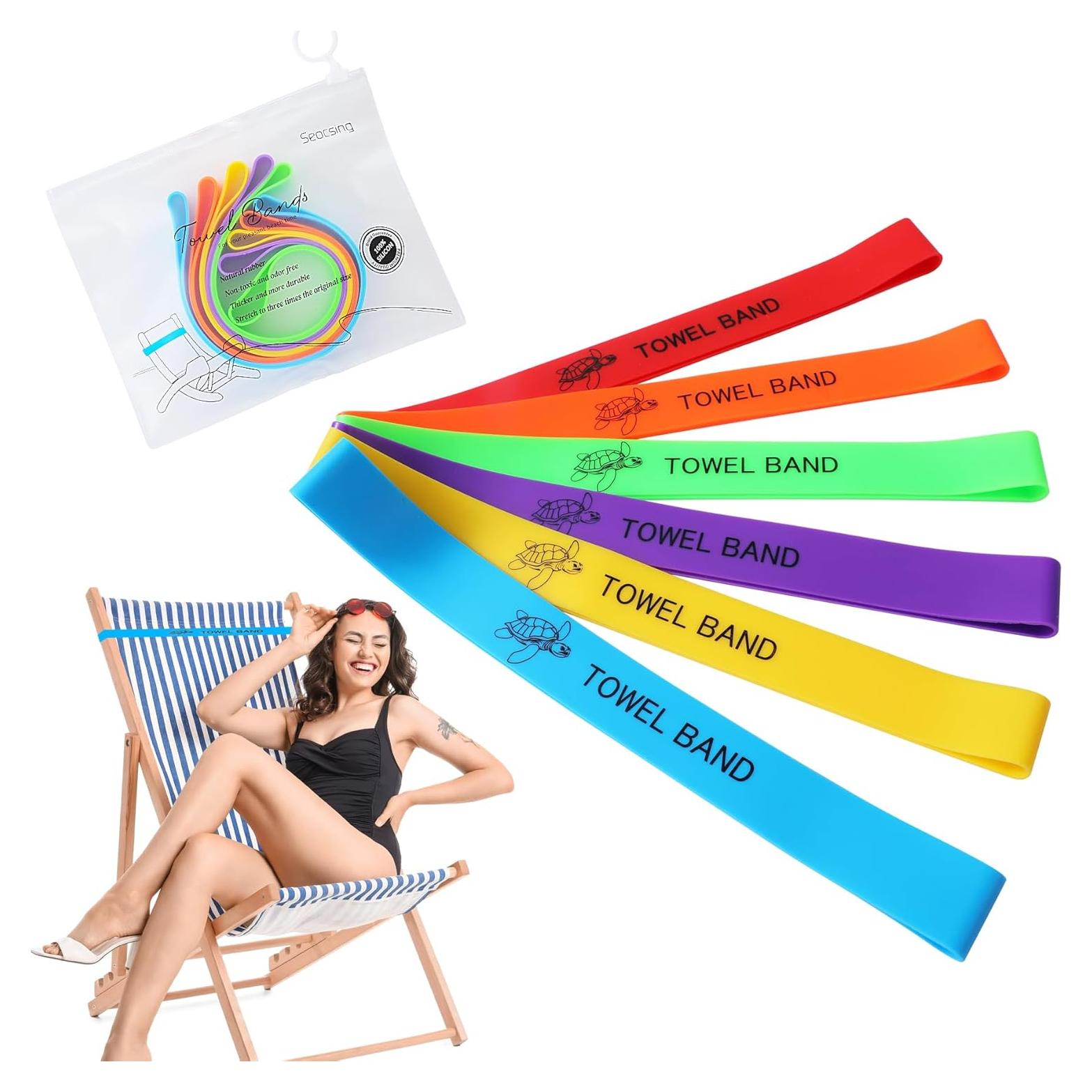 6 Correajes para Toallas de Playa Seocsing - Resistentes y Portátiles