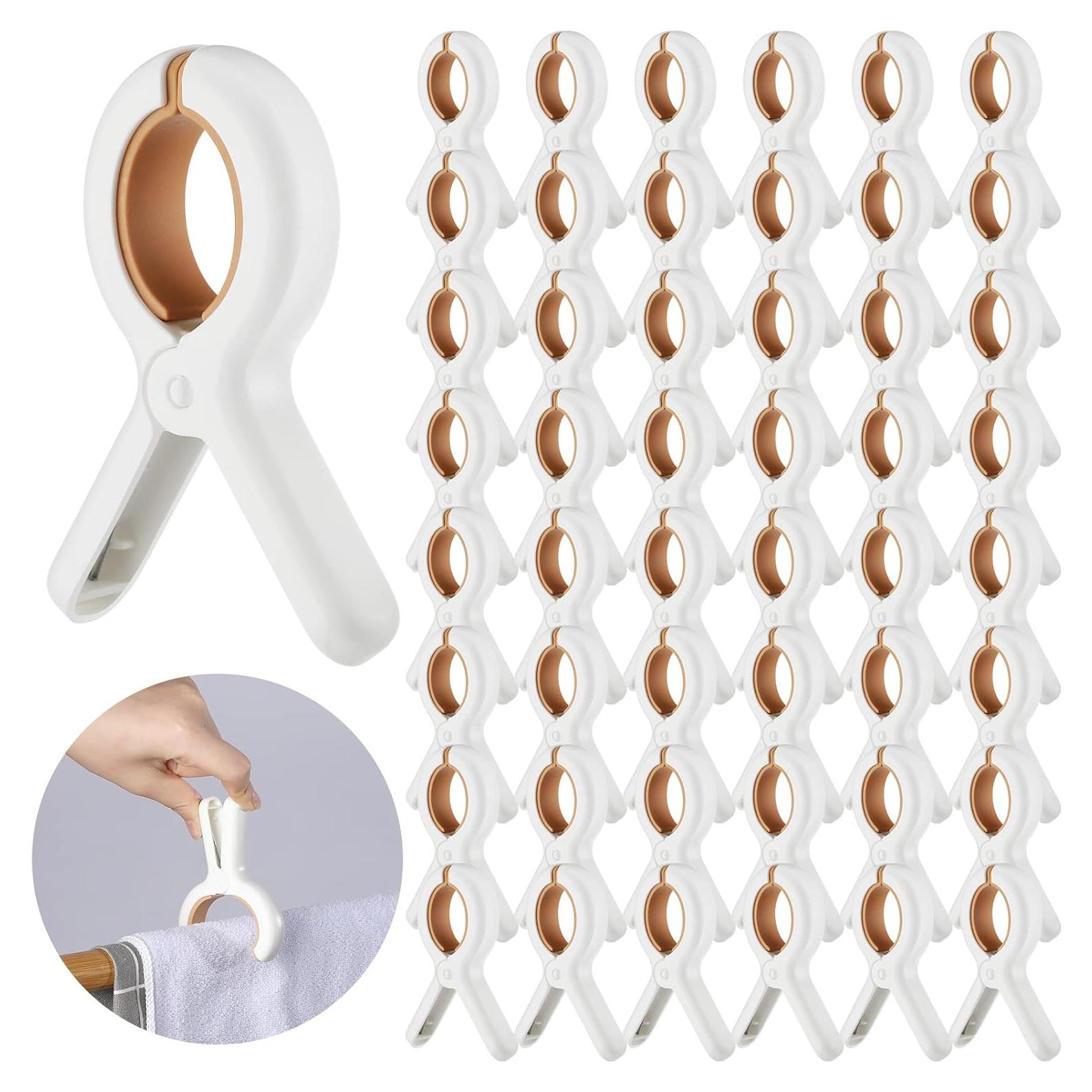 Clips para Toallas de Playa Tanlade 48 Pcs Antideslizantes