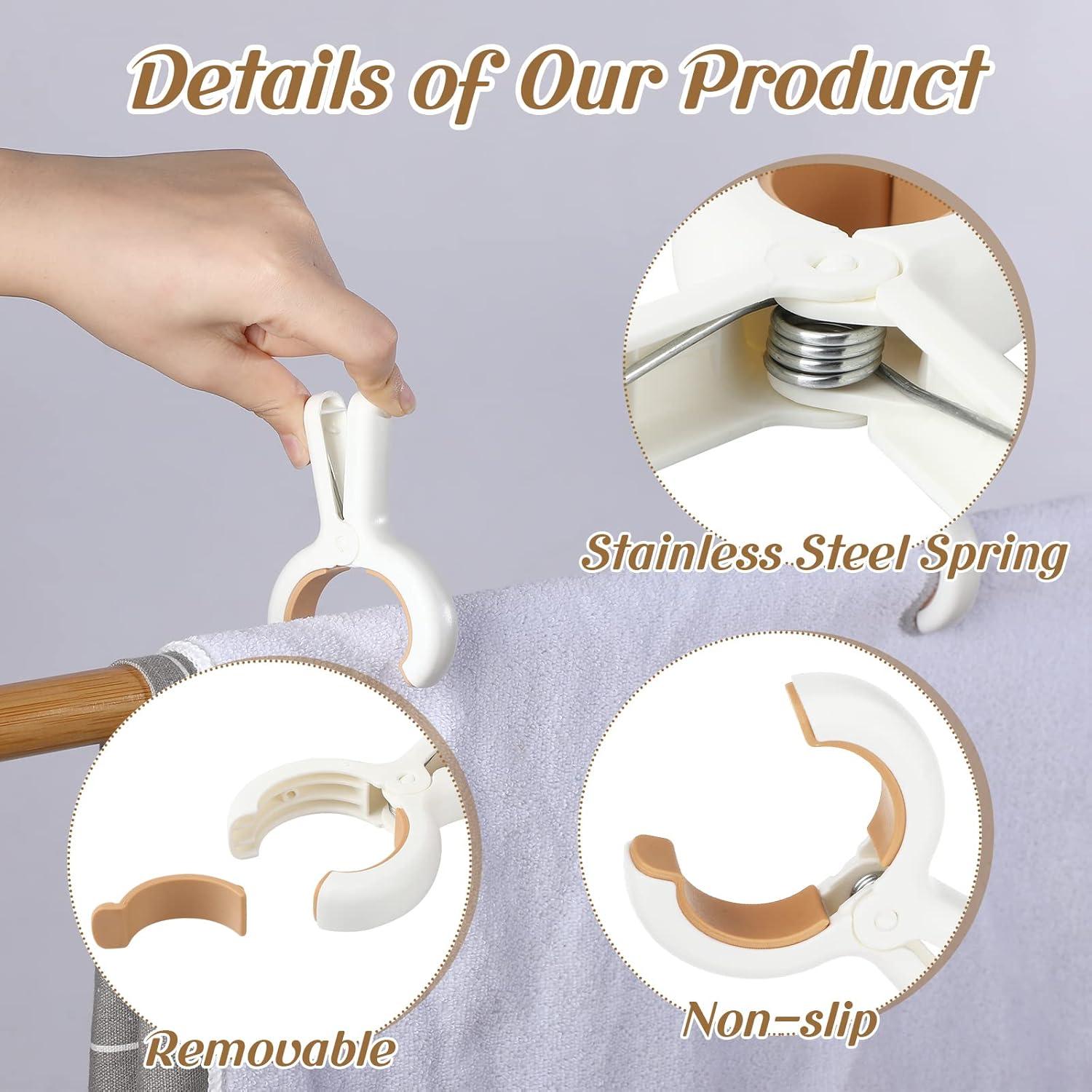 Clips para Toallas de Playa Tanlade 48 Pcs Antideslizantes